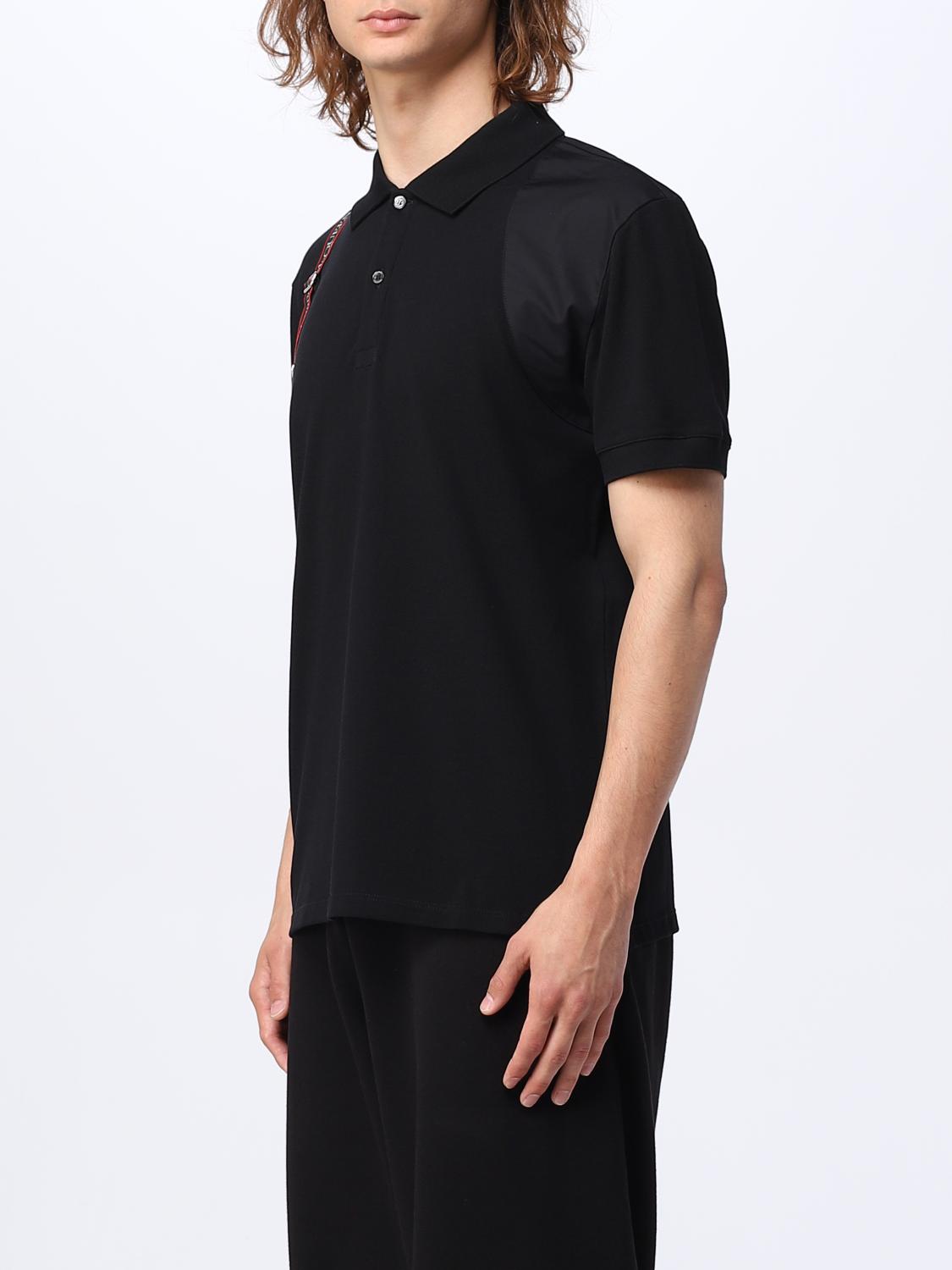 ALEXANDER MCQUEEN:ポロシャツ メンズ - ブラック | GIGLIO.COM ALEXANDER MCQUEEN:ポロシャツ メンズ - ブラック | GIGLIO.COM