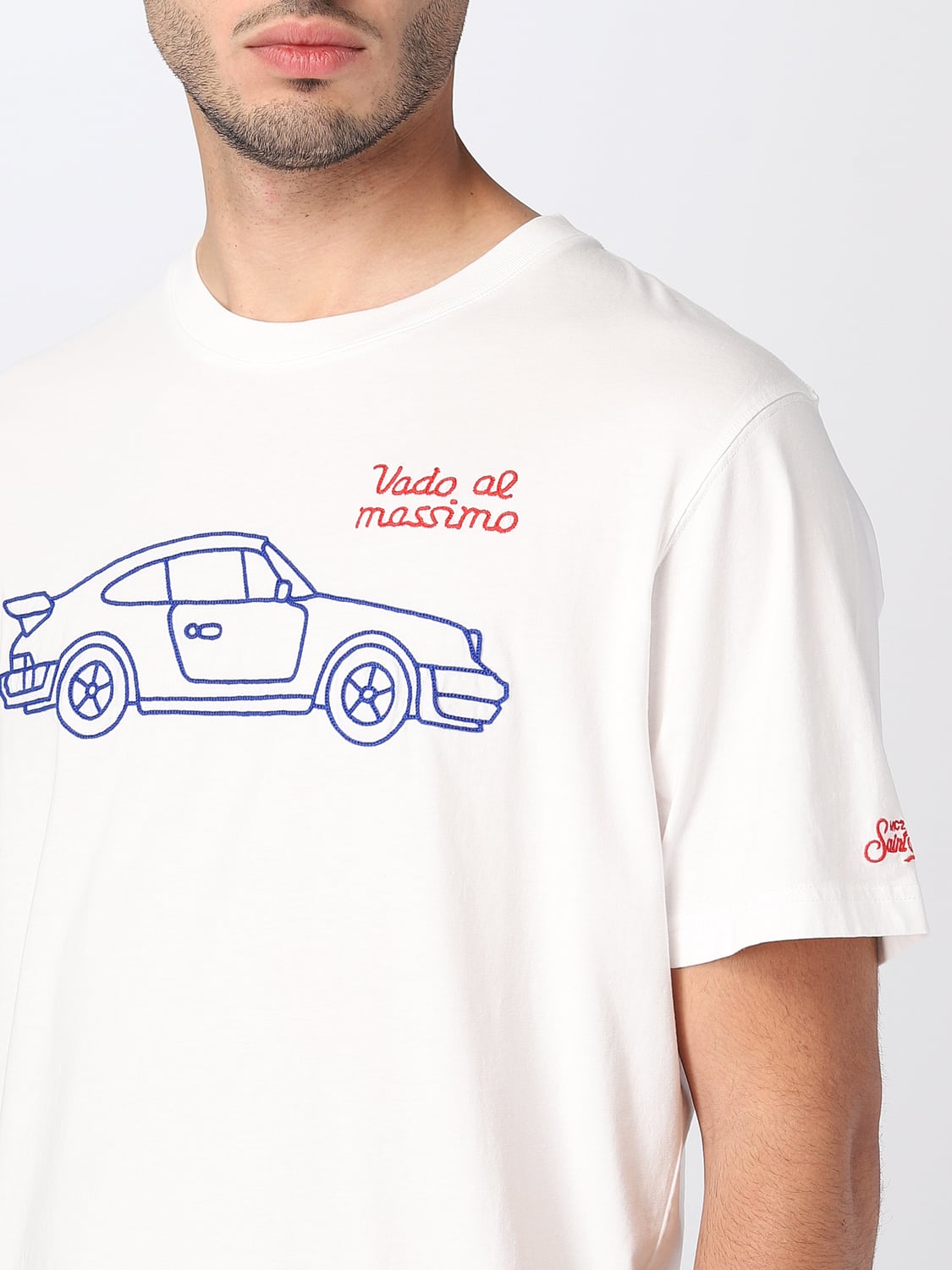 MC2 SAINT BARTH T-SHIRT: T-shirt men Mc2 Saint Barth, White - Img 3
