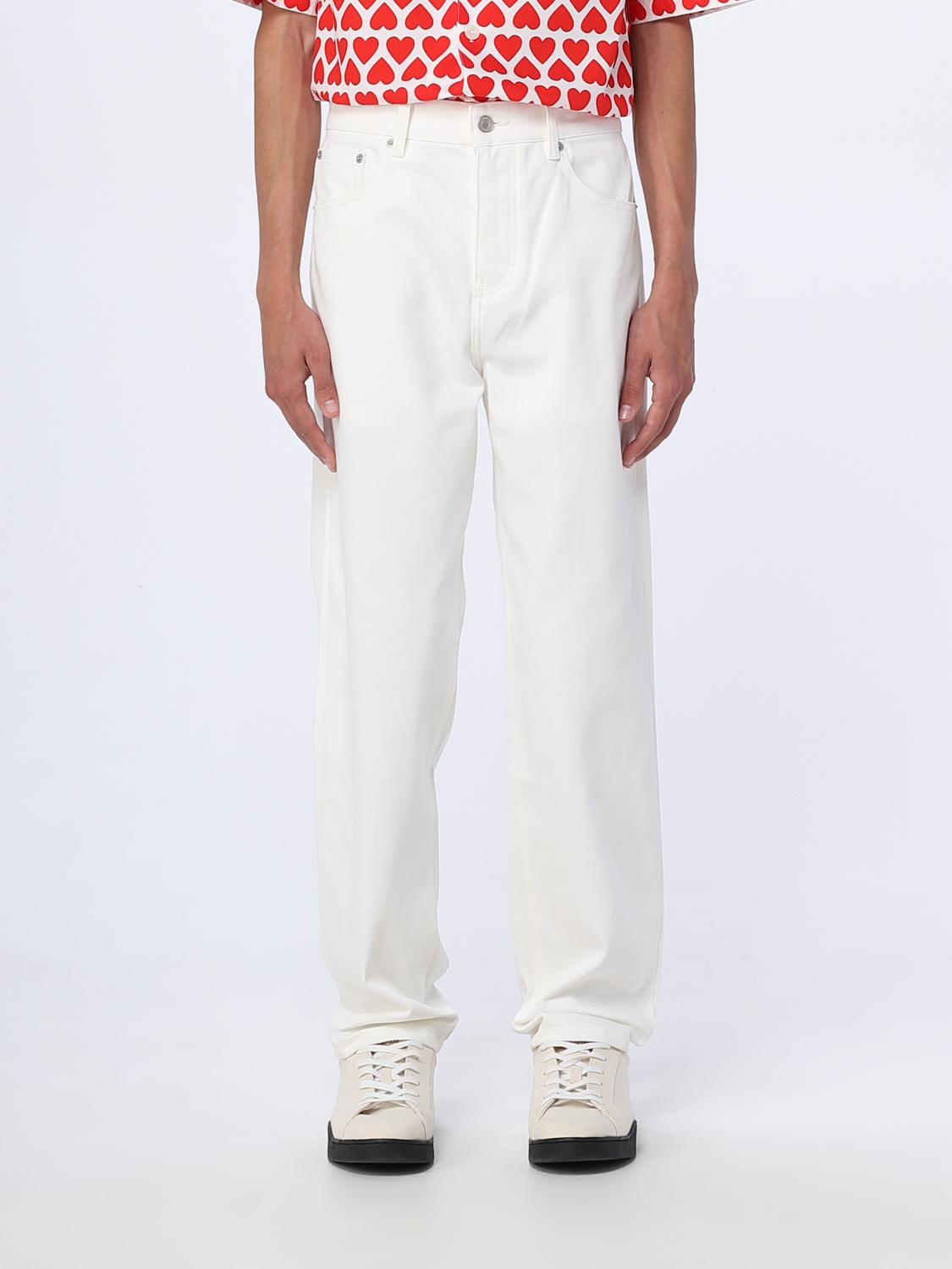 AMI PARIS JEANS: Jeans homme Ami Paris, Blanc - Img 1