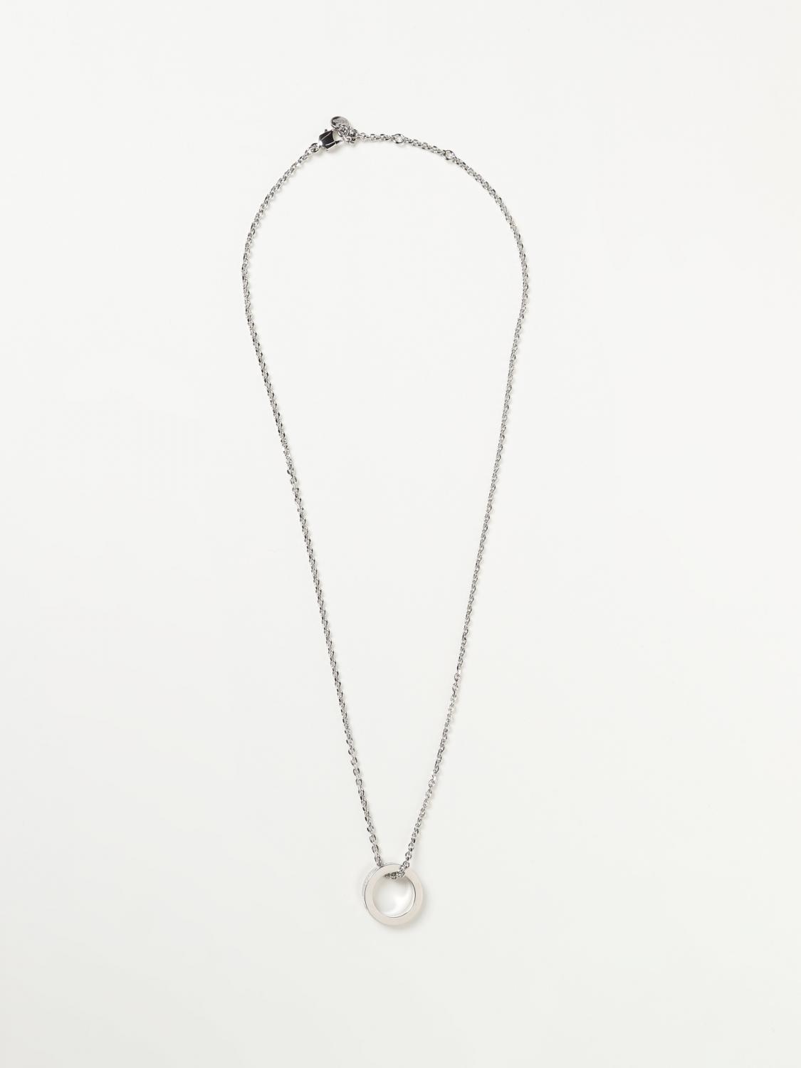 FENDI GIOIELLO: Collana Signature Fendi in metallo, Silver - Img 1