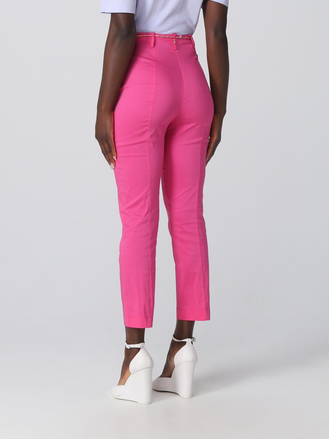 PATRIZIA PEPE PANTALONI: Pantalone Patrizia Pepe in misto cotone, Fuxia - Img 2