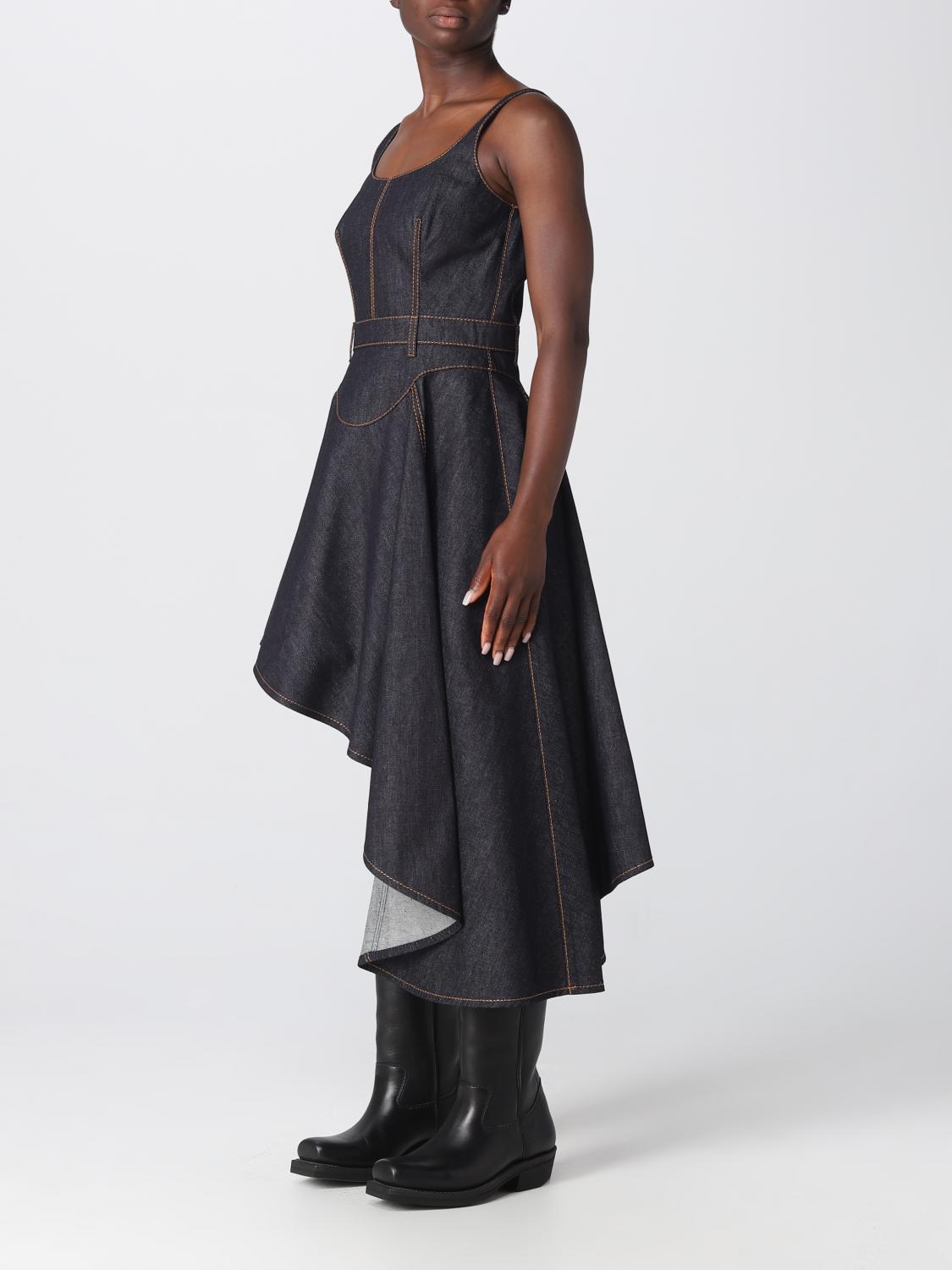 MCQUEEN KLEID: Kleid damen McQueen, Grau - Img 3