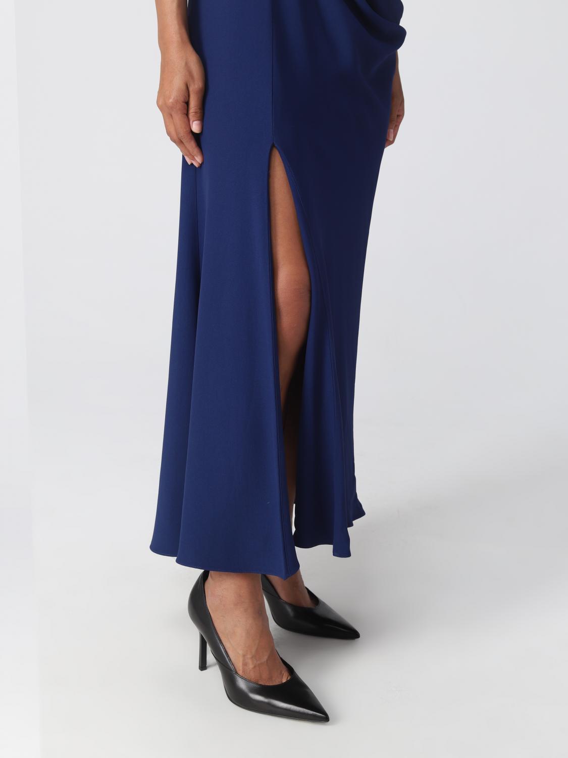 MCQUEEN ABITO: Abito McQueen in misto viscosa, Blue - Img 4