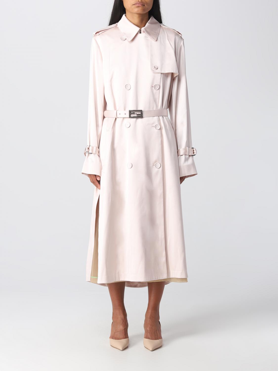トレンチコート FENDI Beige Technical Over Trench Coat FF8980 AK6D F1KE0 FENDI: silk trench coat - Beige | Fendi coat FF8980ANQZ