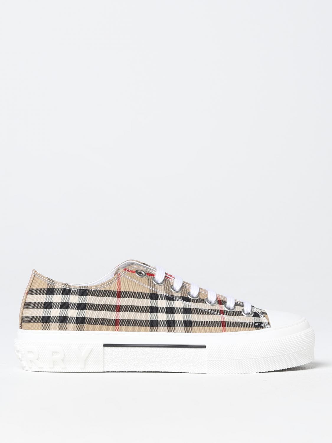 Burberry Jack Vintage Check Sneakers in Organic Jacquard Cotton