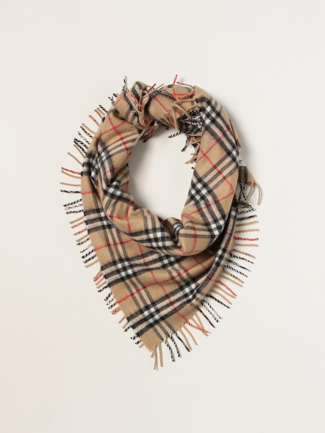 BURBERRY SCARF: Boy's scarf kids Burberry, Beige - Img 2