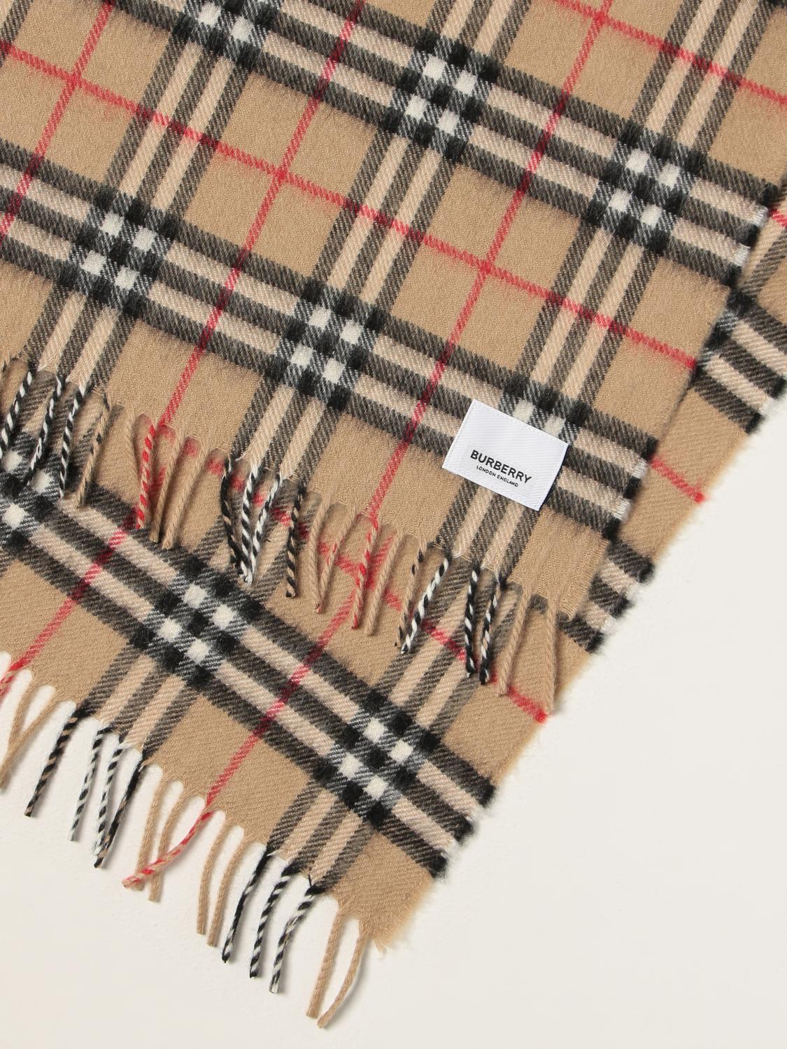 BURBERRY SCARF: Boy's scarf kids Burberry, Beige - Img 3