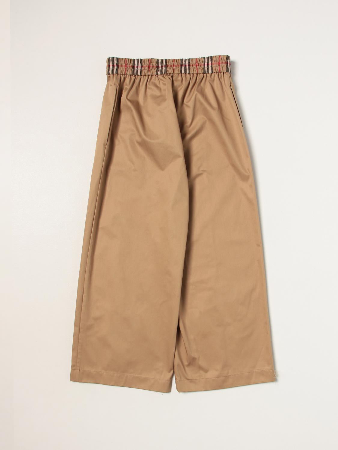 BURBERRY PANTS: Pants kids Burberry, Beige - Img 2