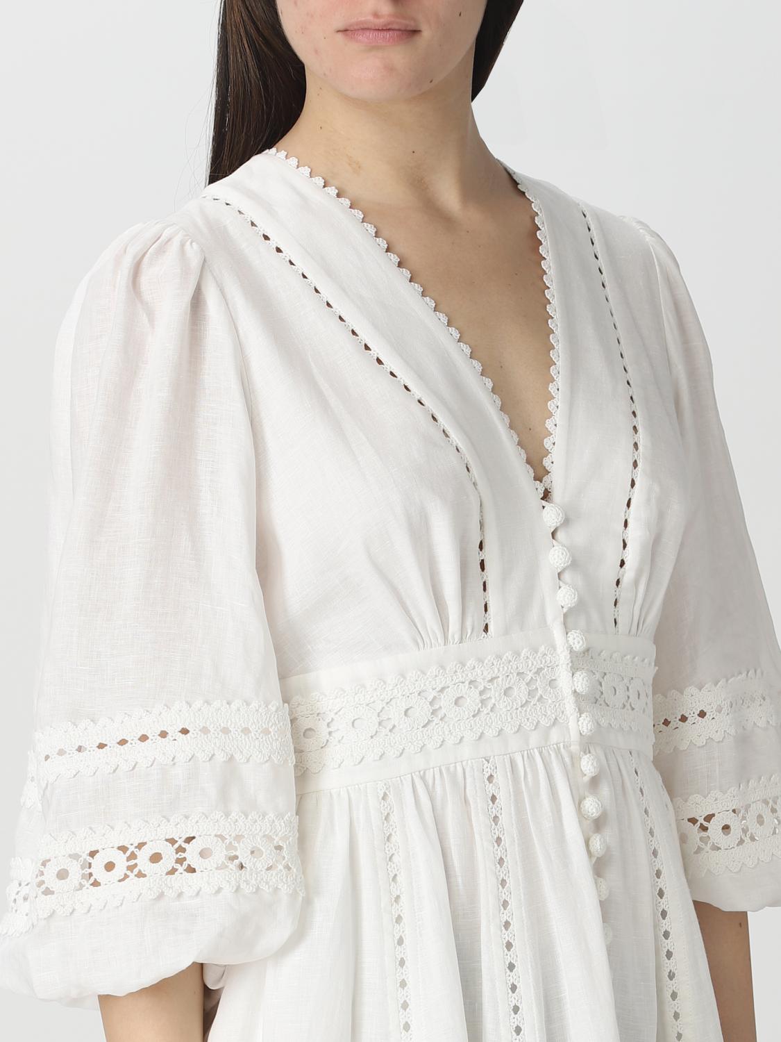 ZIMMERMANN KLEID: Kleid damen Zimmermann, Weiß - Img 4