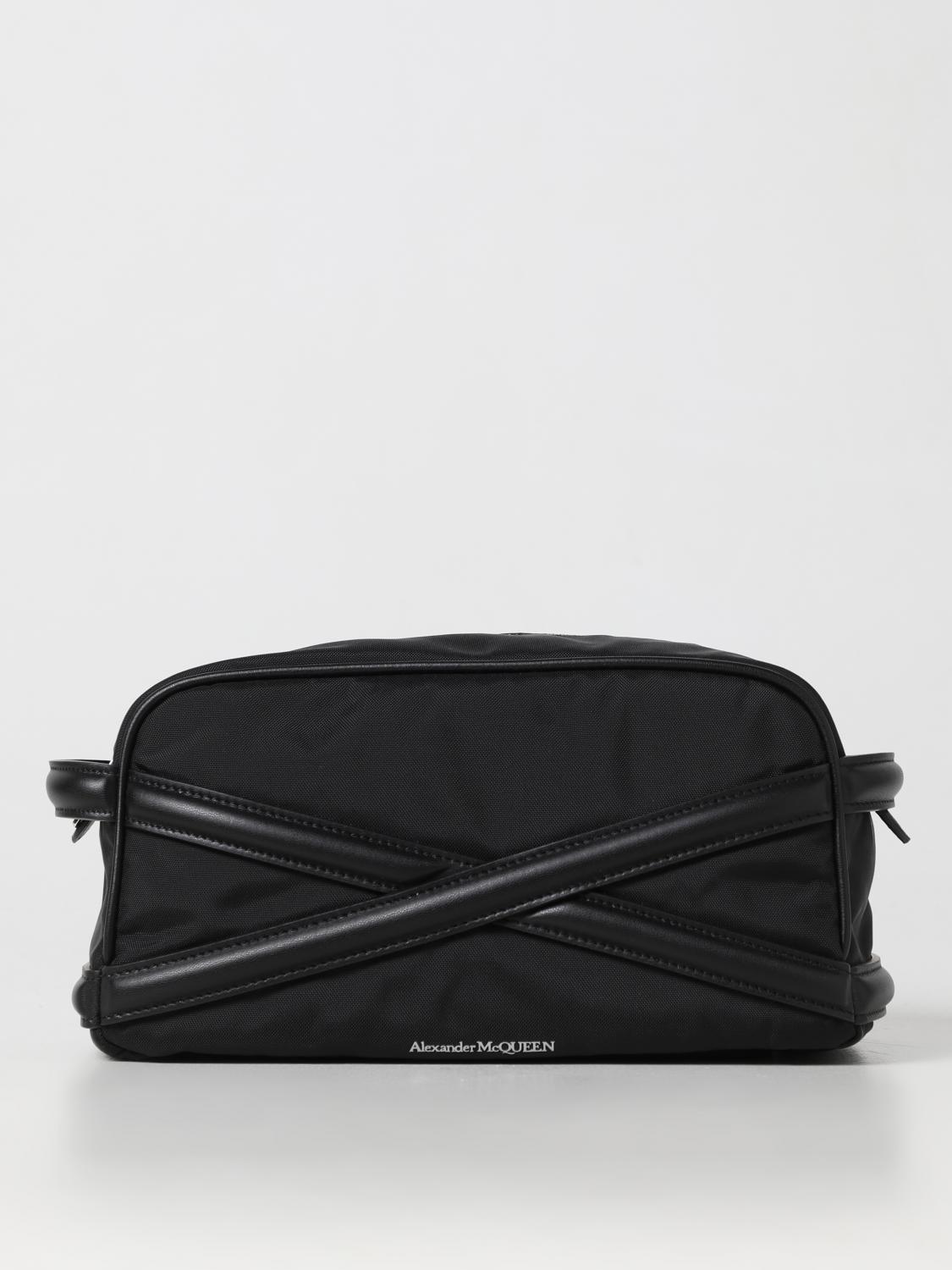 ALEXANDER MCQUEEN TROUSSES DE TOILETTE: Sac homme Alexander McQueen, Noir - Img 1