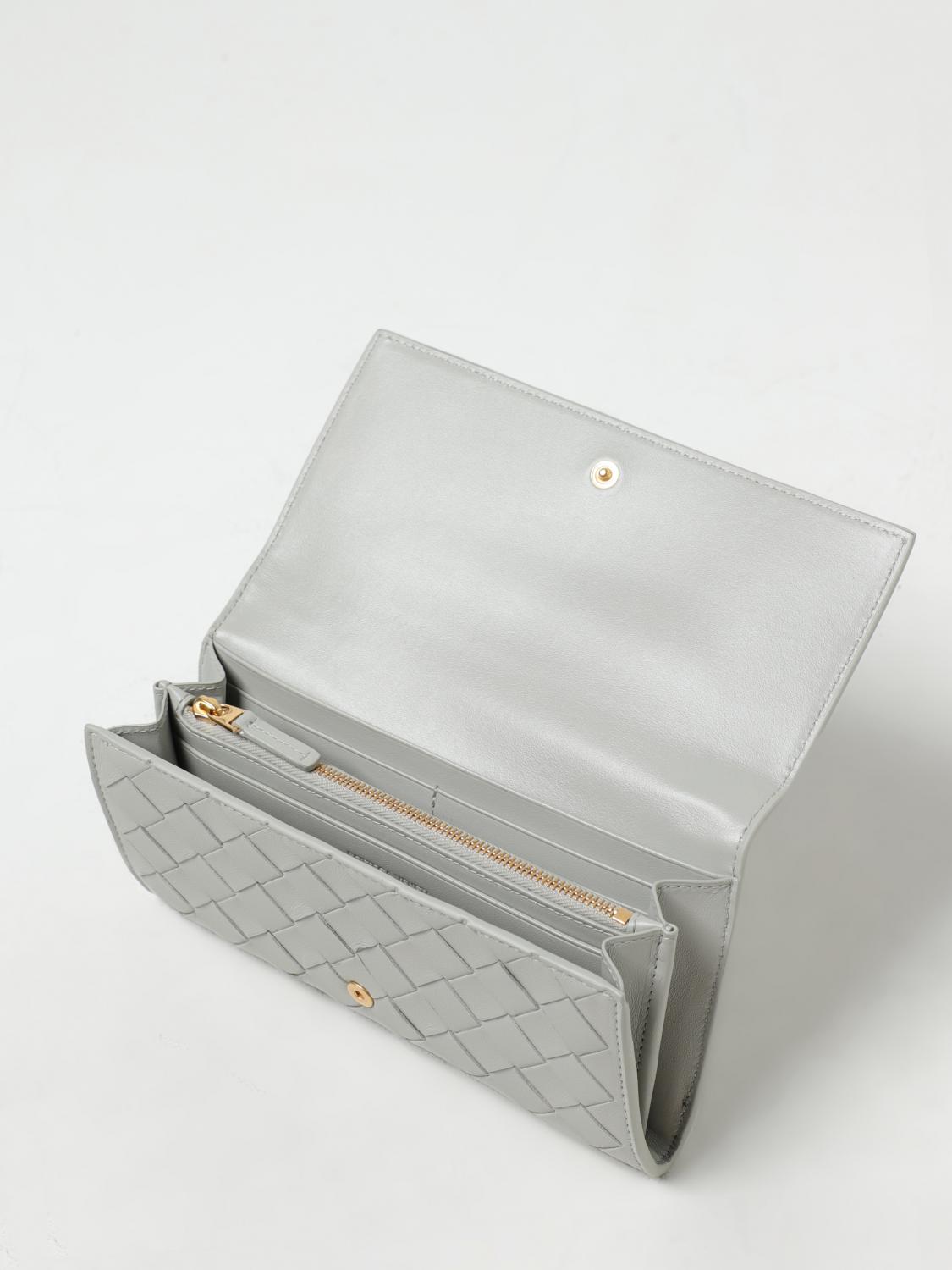 BOTTEGA VENETA 钱包: 钱包 女士 Bottega Veneta, 灰色 - Img 2