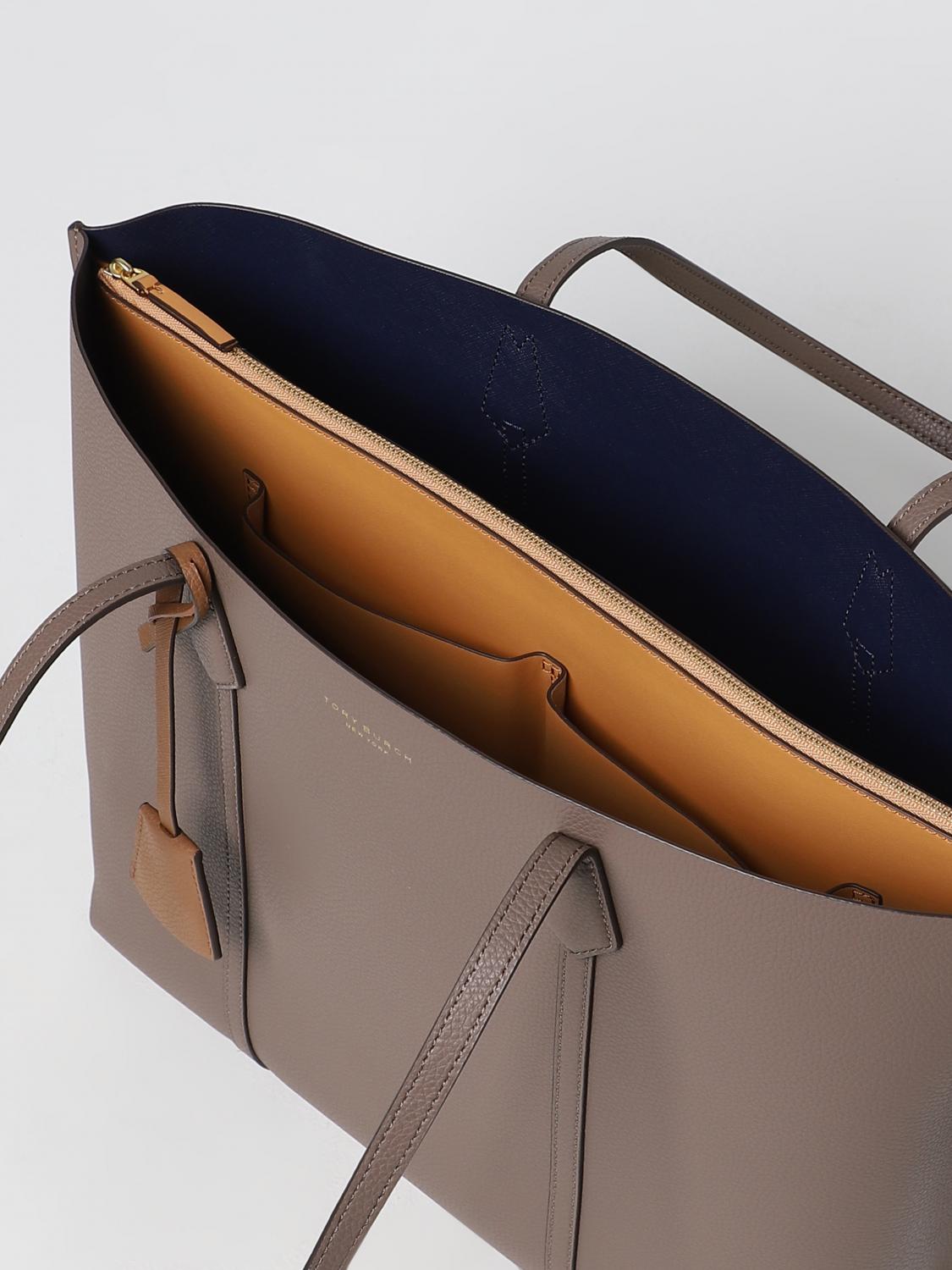 TORY BURCH BORSA TOTE: Borsa Perry Tory Burch in pelle a grana, Rosa - Img 3