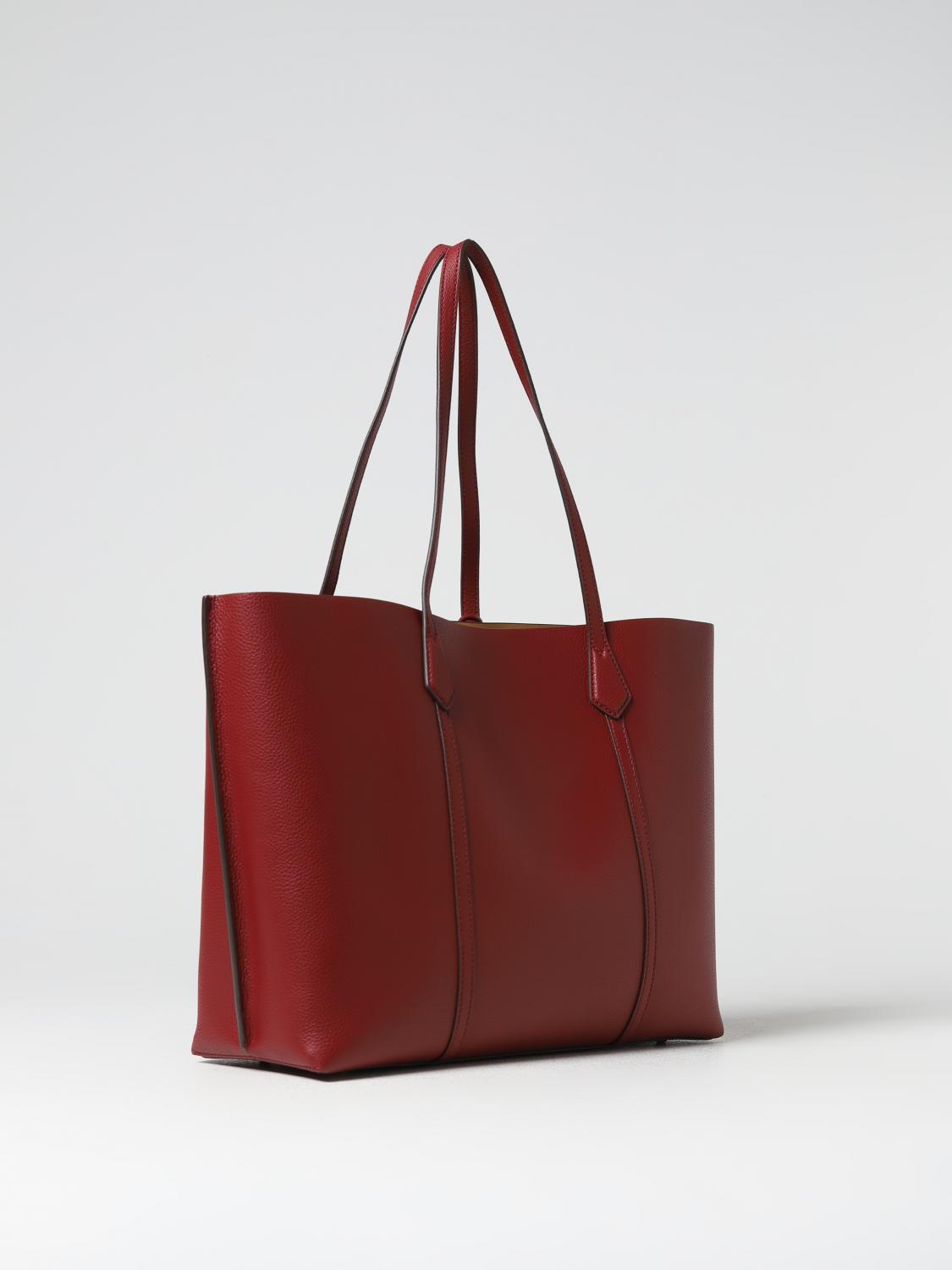 TORY BURCH BORSA TOTE: Borsa Perry Tory Burch in pelle a grana, Rosso - Img 2