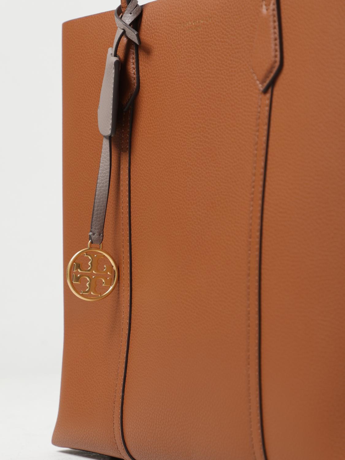 TORY BURCH BORSA TOTE: Borsa Perry Tory Burch in pelle a grana, Ambra - Img 3