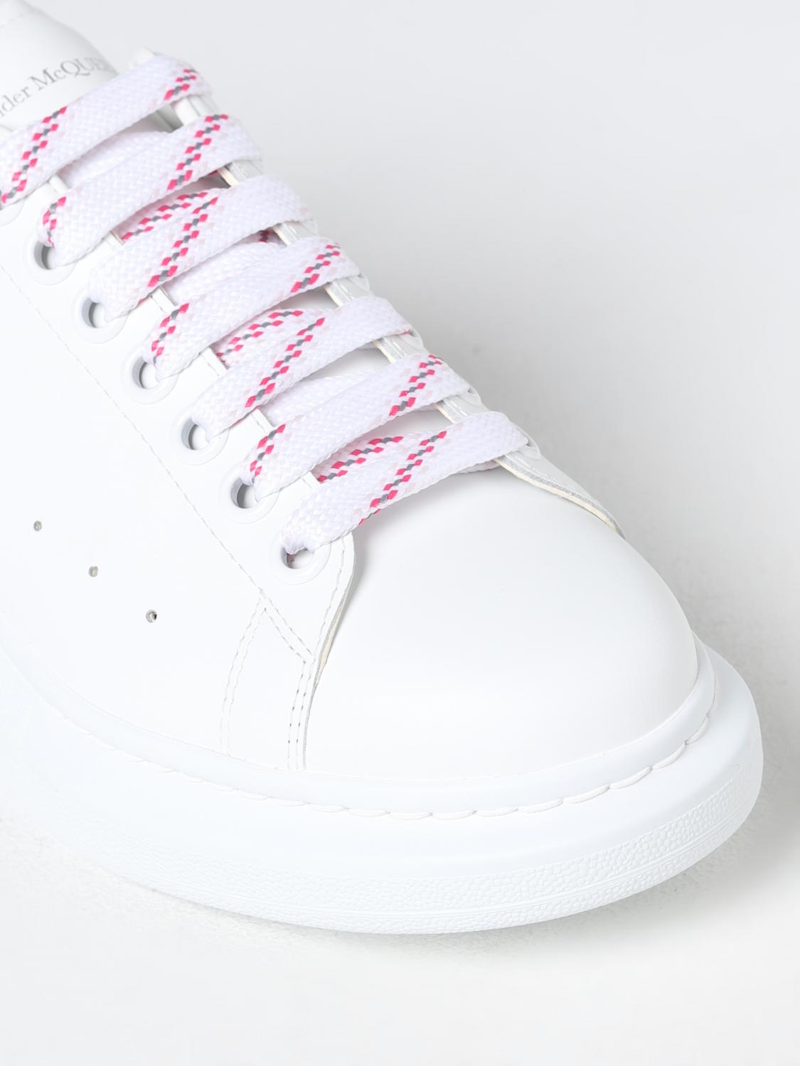 ALEXANDER MCQUEEN: Larry sneakers in smooth leather - Pink ALEXANDER MCQUEEN: Larry sneakers in smooth leather - Pink