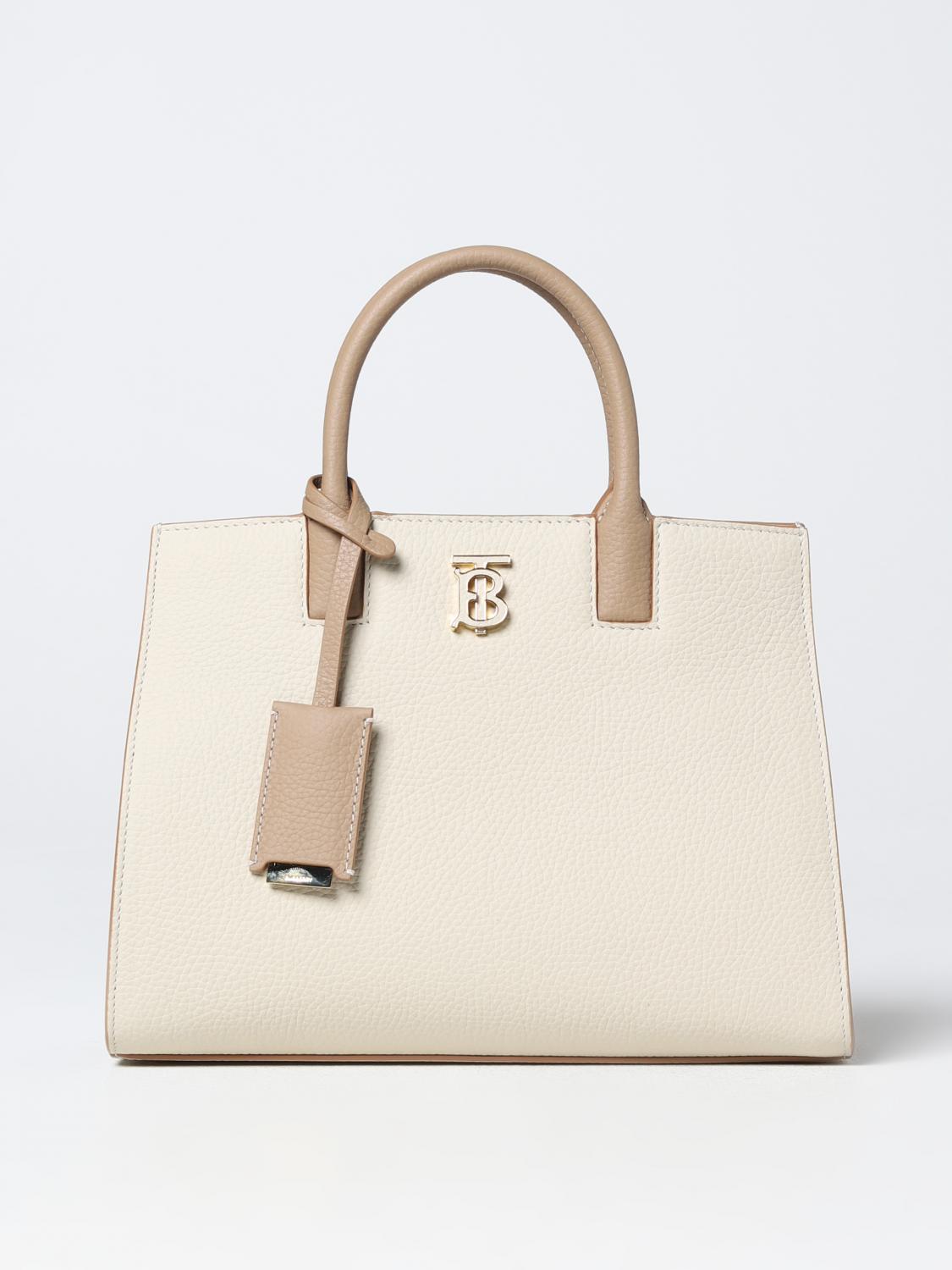 BURBERRY|SHOULDER BAGS (MN FRANCES (8072522)) BURBERRY: Frances bag in textured leather - Beige | Burberry