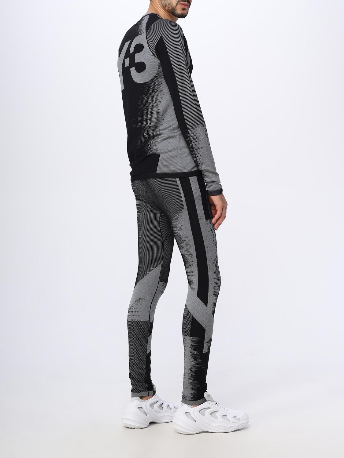 Y-3 PANTALONI: Leggings Y-3 in misto lana , Nero - Img 2