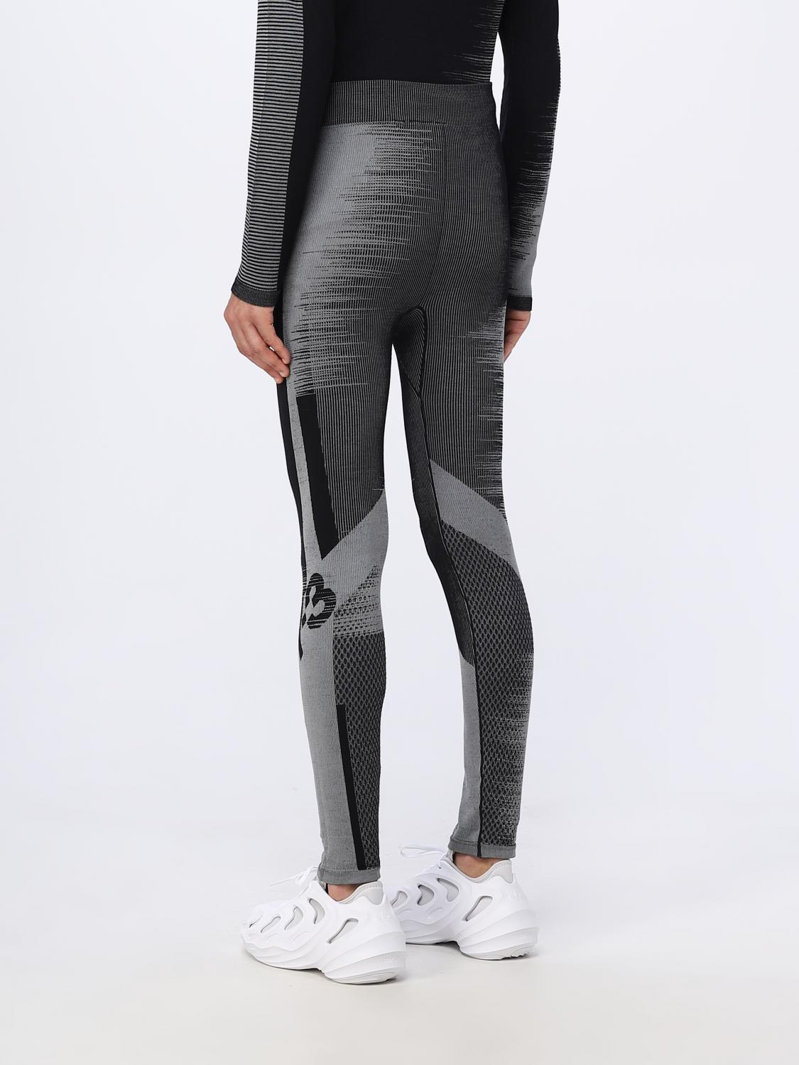 Y-3 PANTALONI: Leggings Y-3 in misto lana , Nero - Img 3