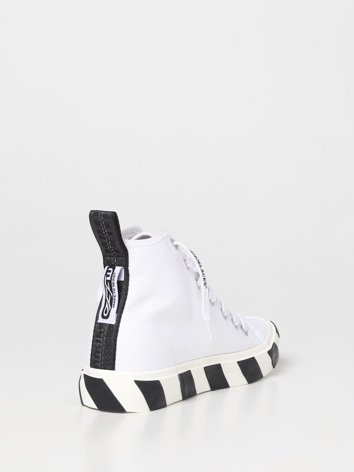 OFF-WHITE SNEAKERS: Off-White Vulcanized sneakers in canvas, White - Img 3