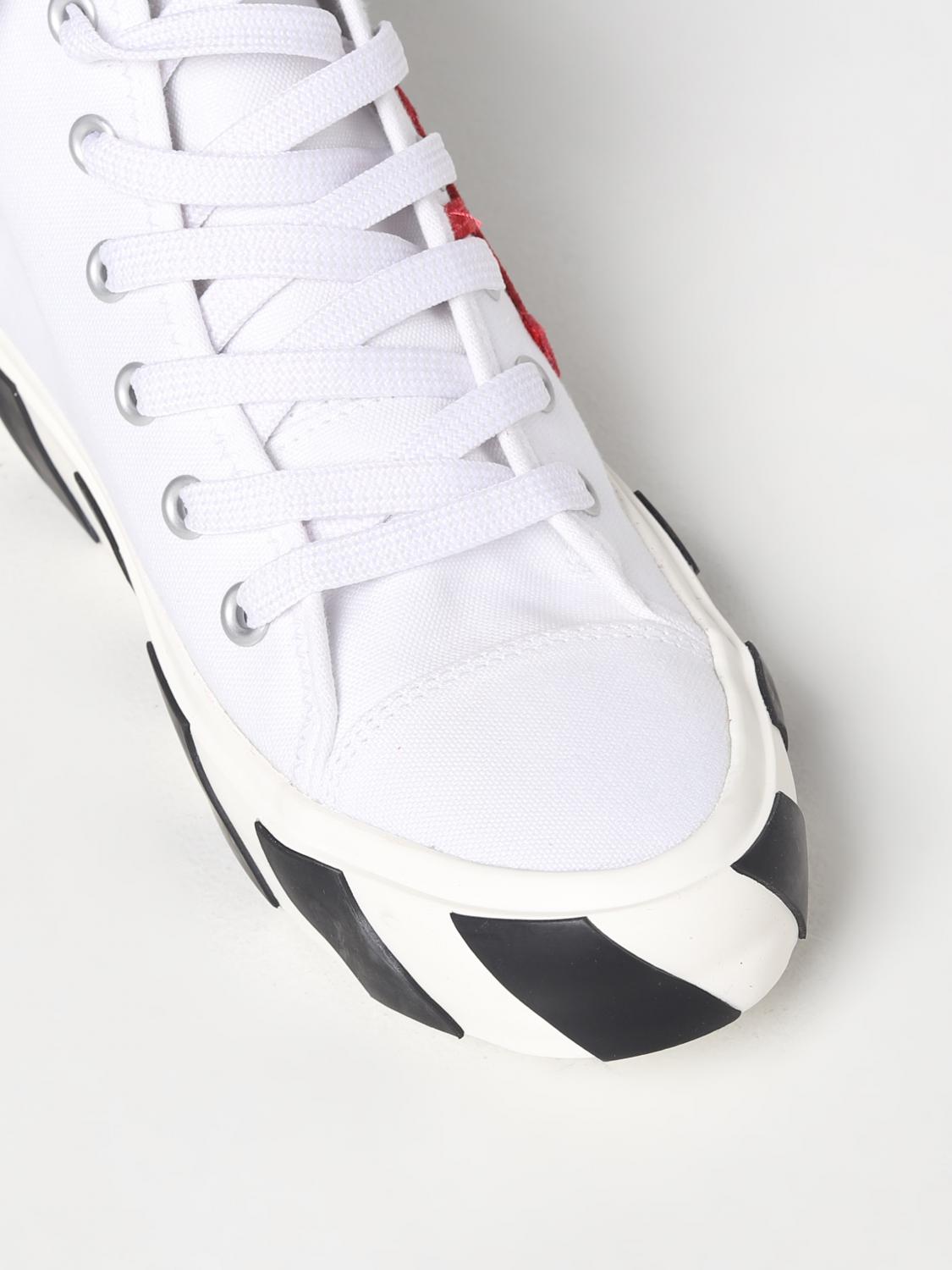 OFF-WHITE SNEAKERS: Off-White Vulcanized sneakers in canvas, White - Img 4