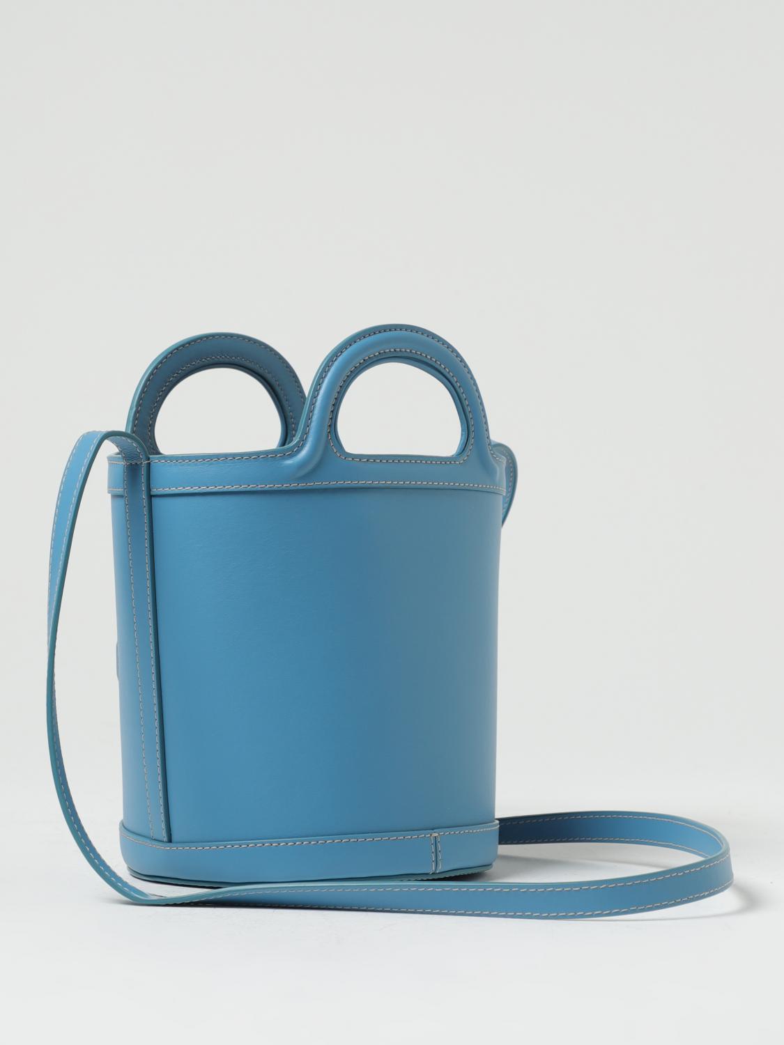 MARNI BORSA MINI: Borsa Tropicalia Marni in pelle , Blue - Img 2
