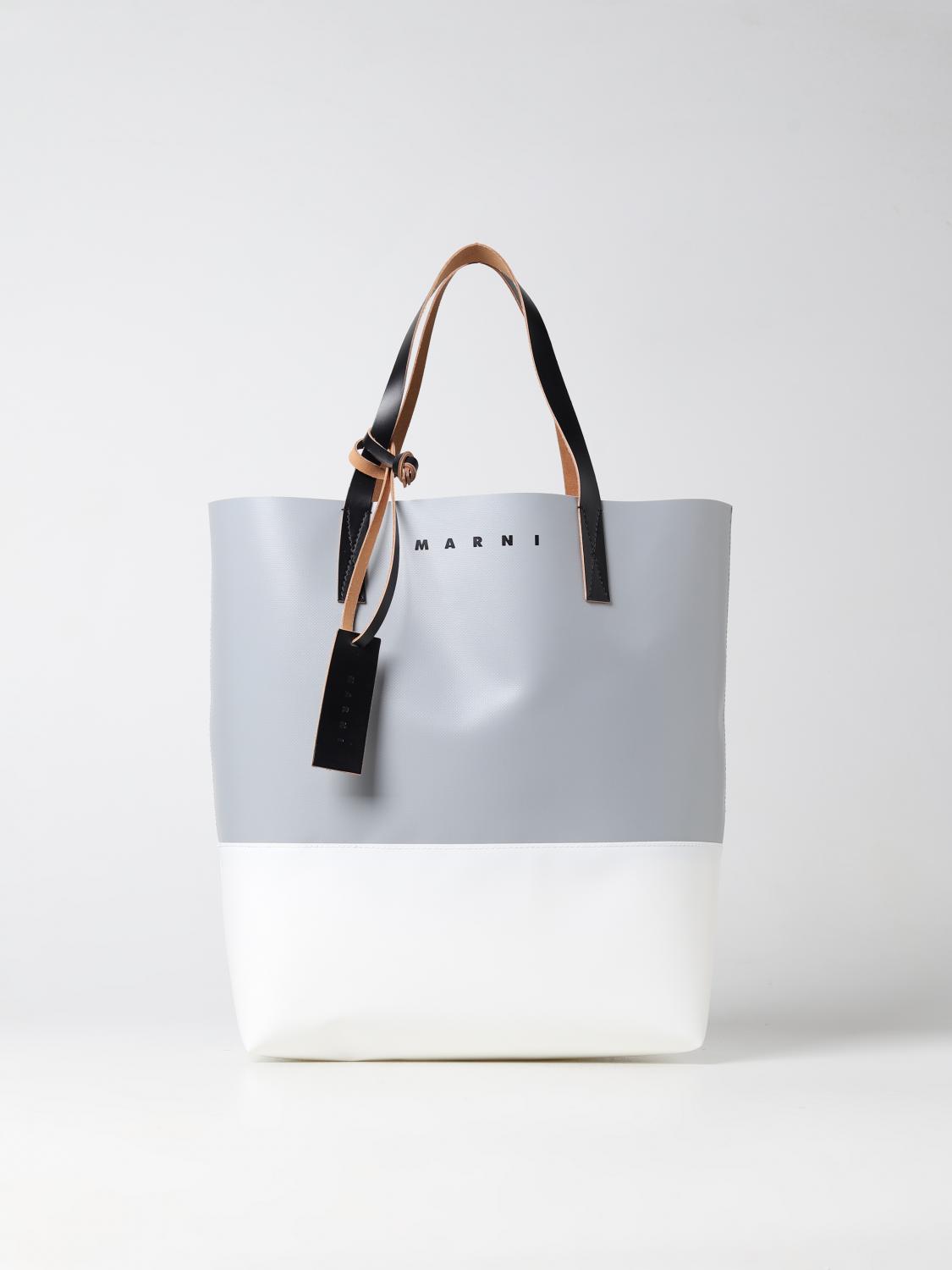 Marni Tribeca bag in synthetic leather - Grey | SHMQ0037A0P5769