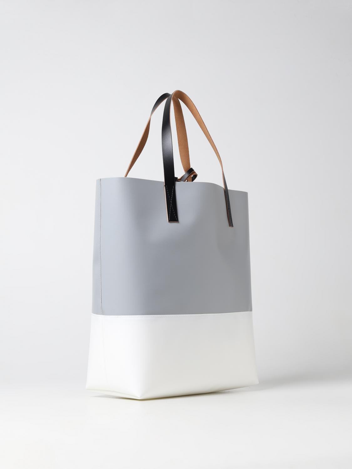 Marni Tribeca bag in synthetic leather - Grey | SHMQ0037A0P5769