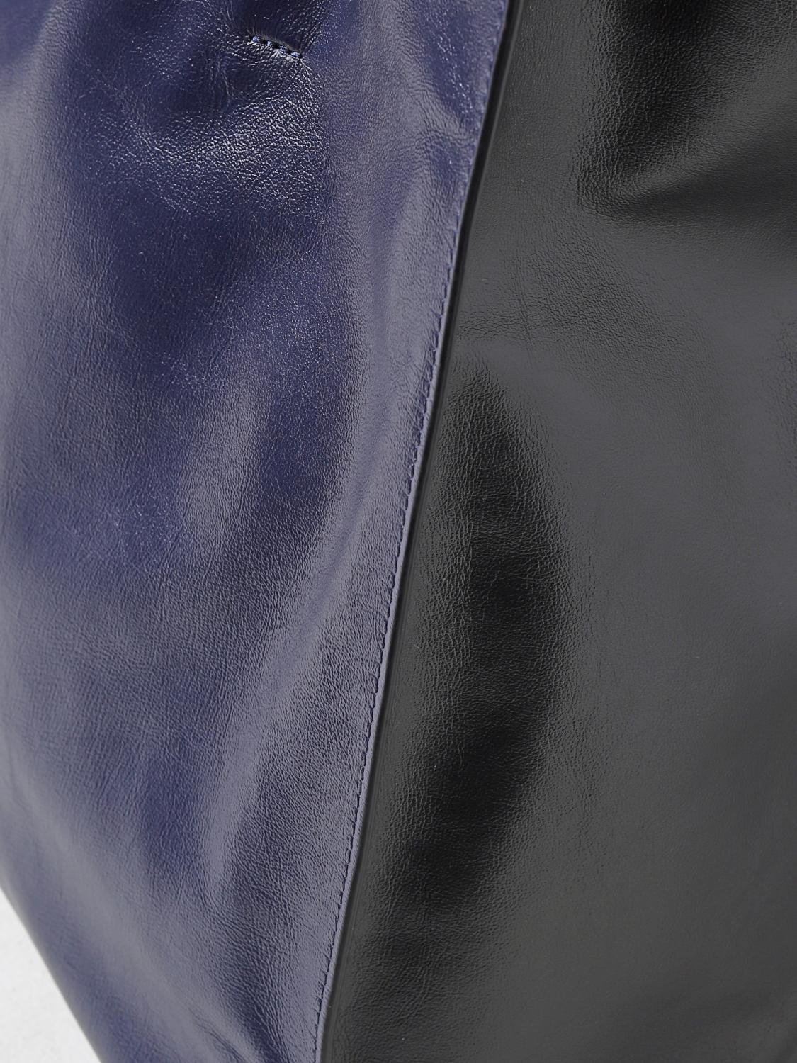 MARNI BORSA: Borsa Museo Marni in pelle bottalata, Blue - Img 3