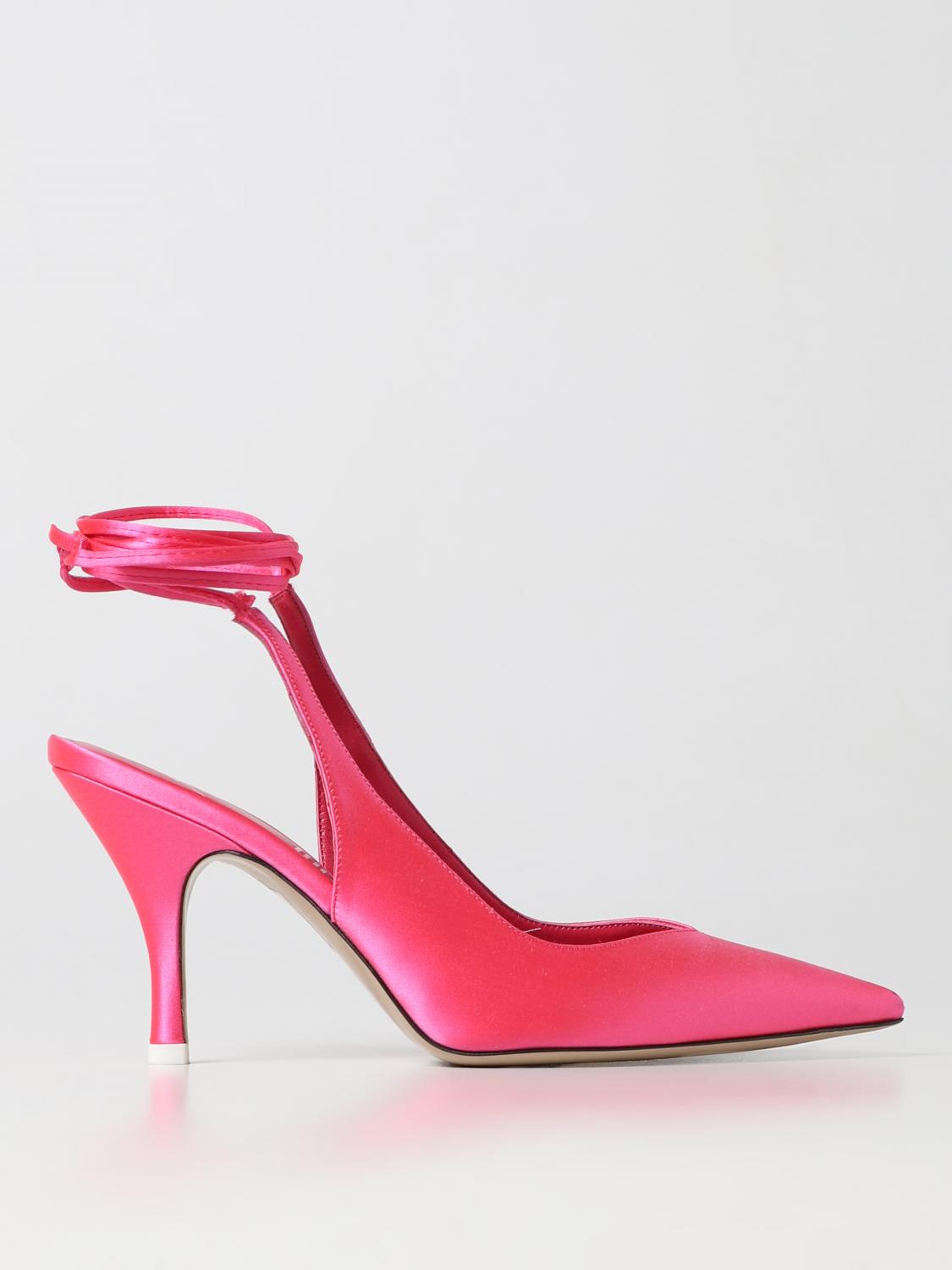 Pump Venus The Attico in satin Rosso