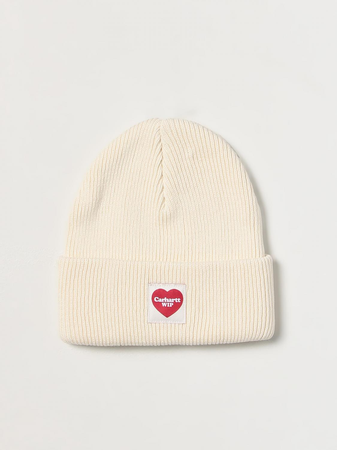 CARHARTT WIP CAPPELLO: Cappello Carhartt Wip in cotone organico, Beige - Img 1