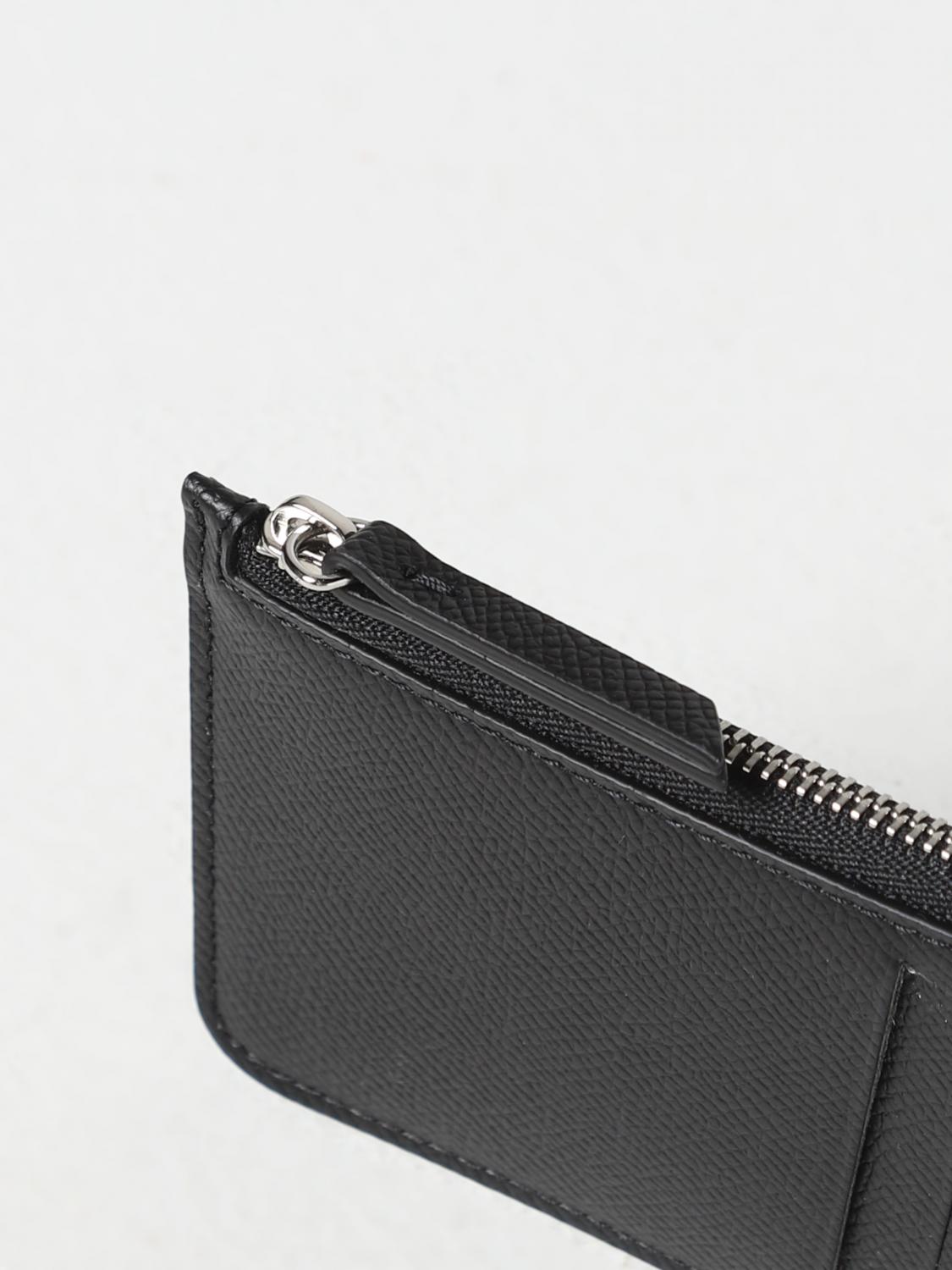 MAISON MARGIELA 財布: Maison Margielaレザーカードホルダー, ブラック - Img 3