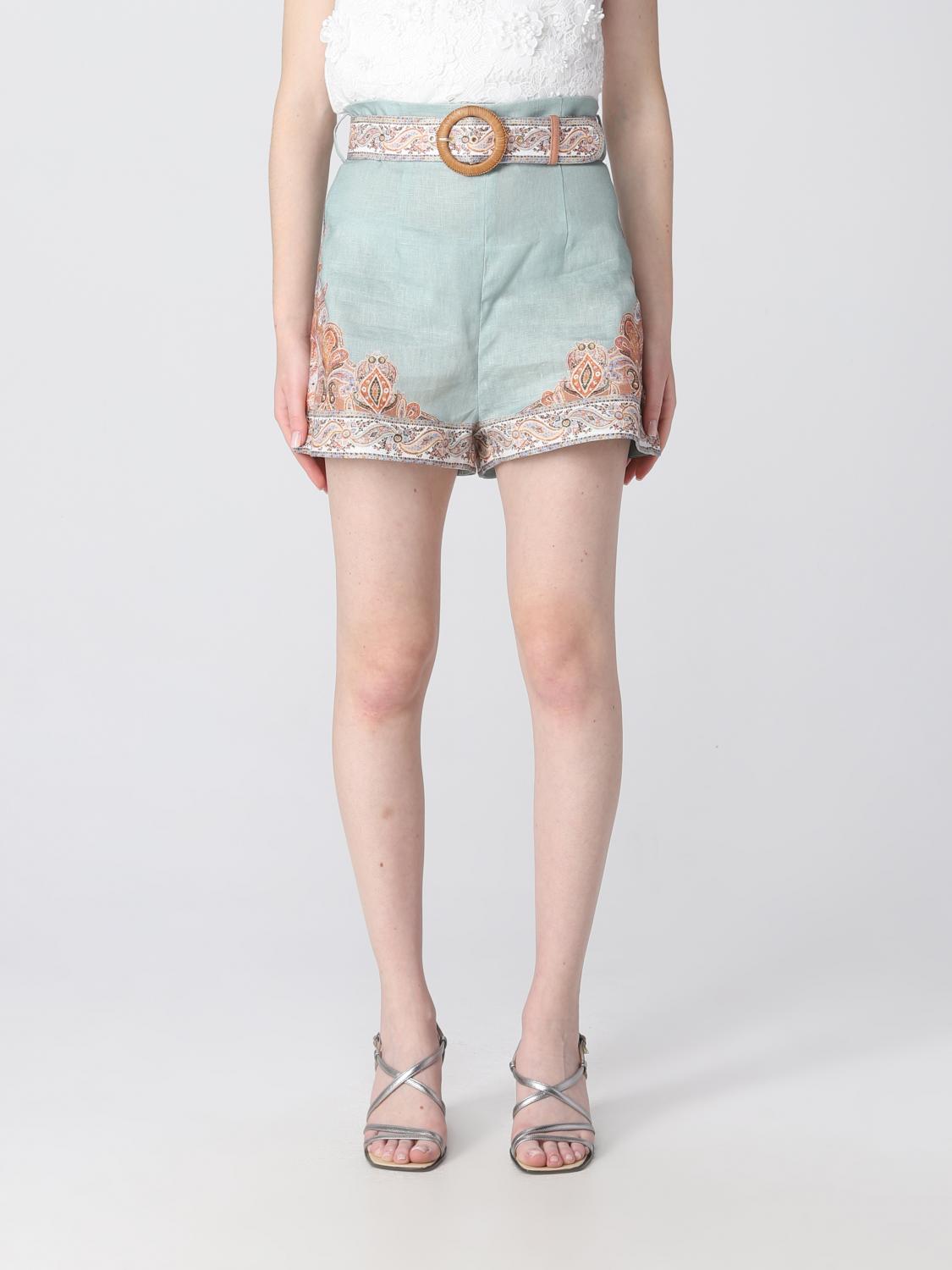 ショートパンツ ZIMMERMANN Woman Short Gnawed Blue 1803ARS255 LTBLWCFL ZIMMERMANN: Short woman - Gnawed Blue | Zimmermann short