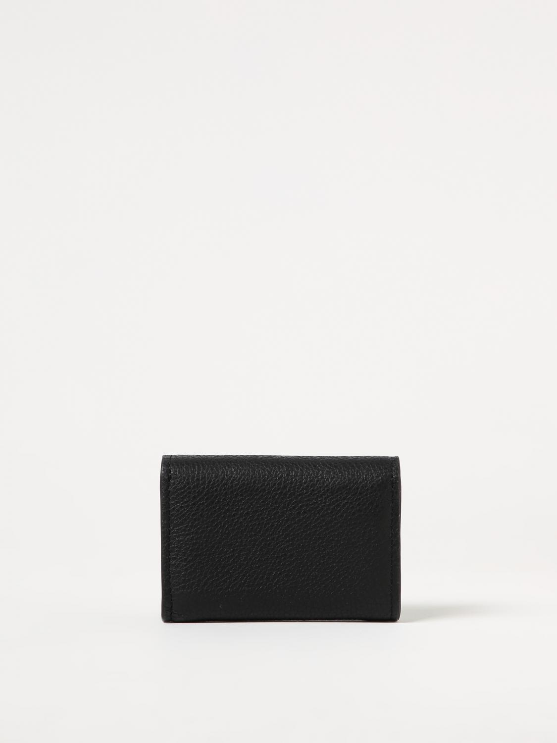 TORY BURCH WALLET: Tory Burch Miller wallet in grained leather, Black - Img 3