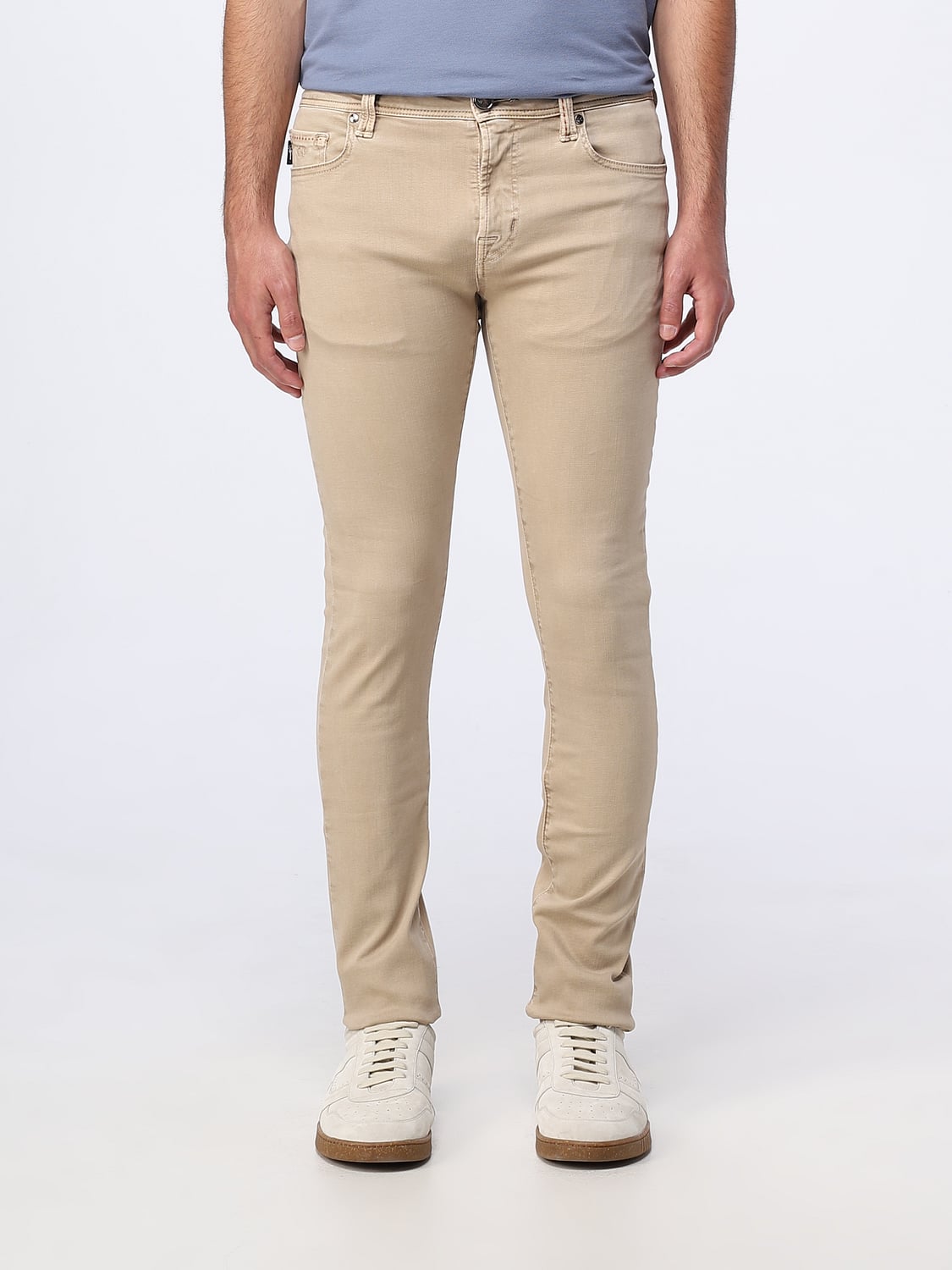 TRAMAROSSA JEANS: Jeans Tramarossa in denim, Beige - Img 1