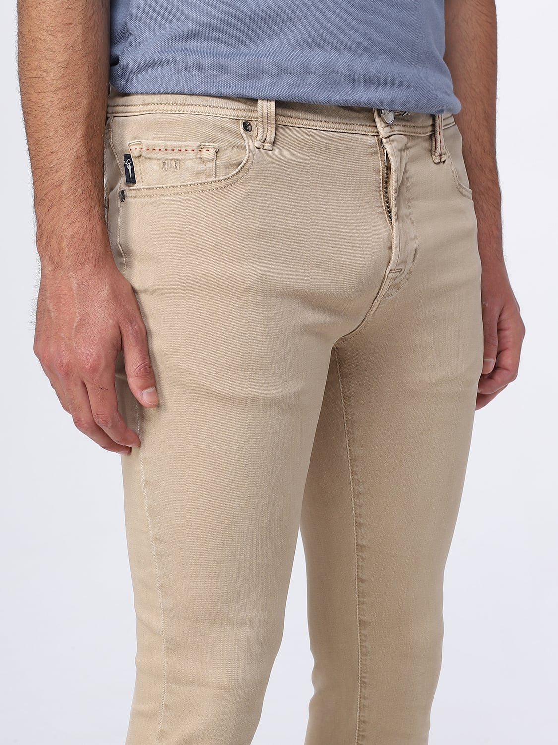 TRAMAROSSA JEANS: Jeans Tramarossa in denim, Beige - Img 3