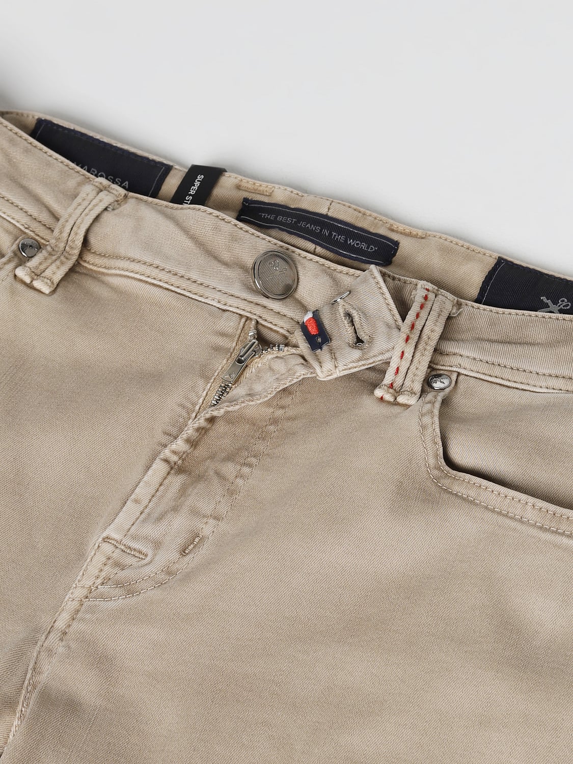 TRAMAROSSA JEANS: Jeans Tramarossa in denim, Beige - Img 4