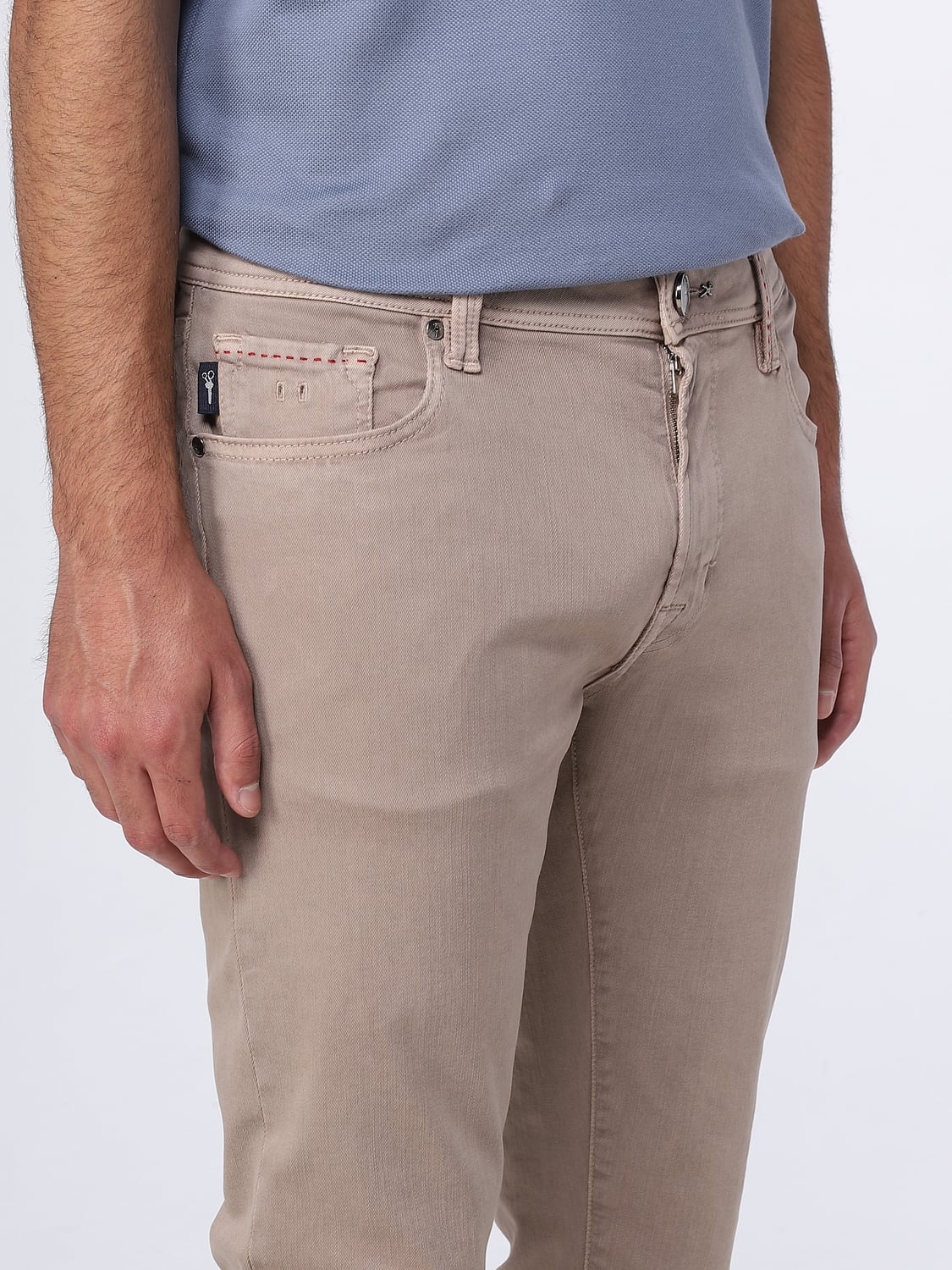TRAMAROSSA JEANS: Jeans Tramarossa in denim, Sabbia - Img 3