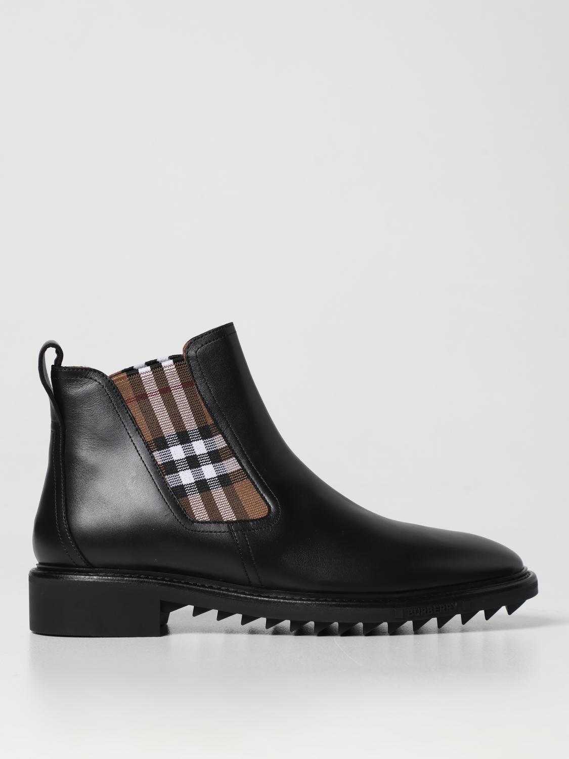 BURBERRY 短靴: 短靴 男士 Burberry, 黑色 - Img 1