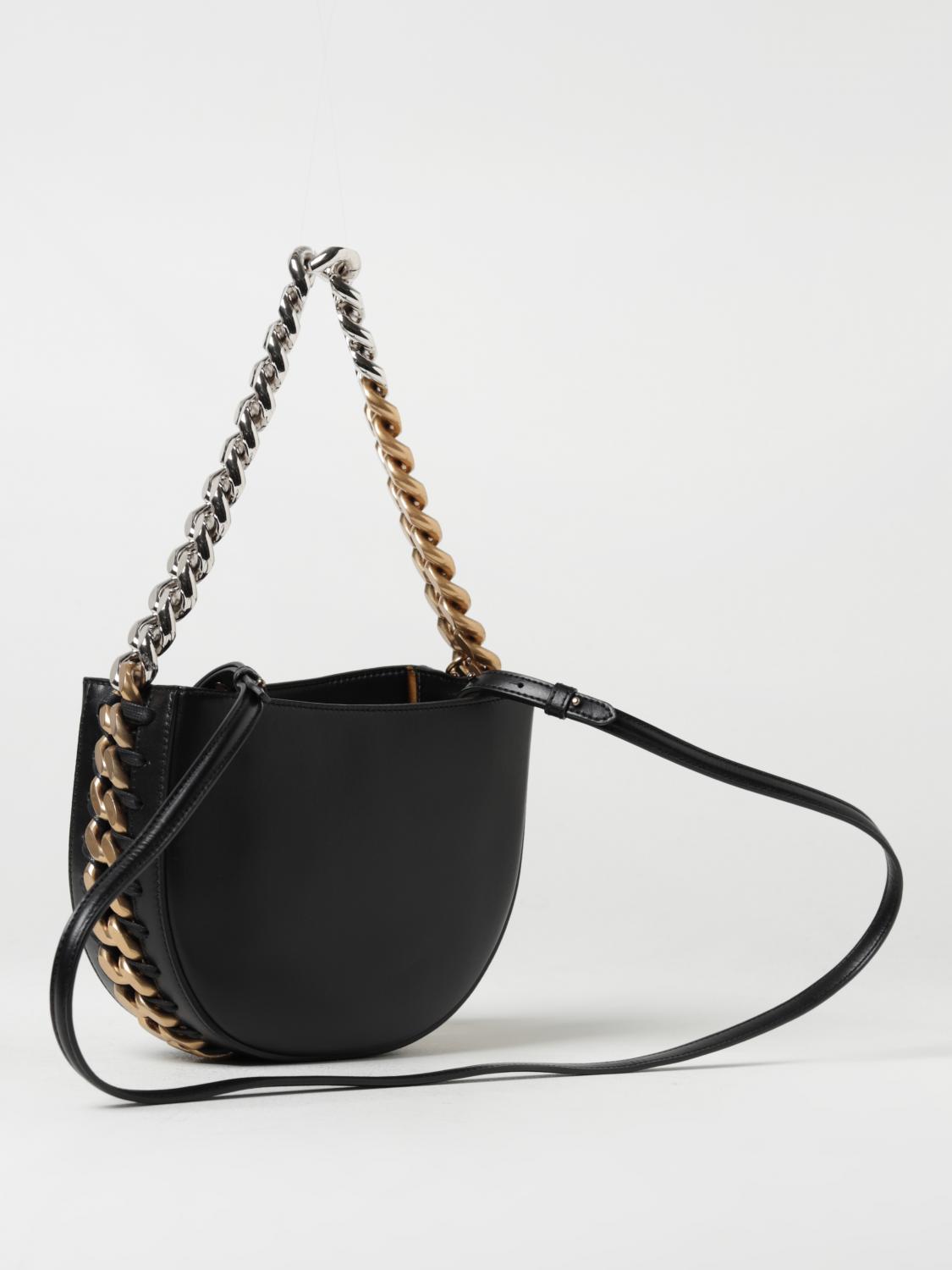 STELLA MCCARTNEY BORSA MINI: Borsa Frayme Stella McCartney in pelle sintetica con applicazione, Nero - Img 2