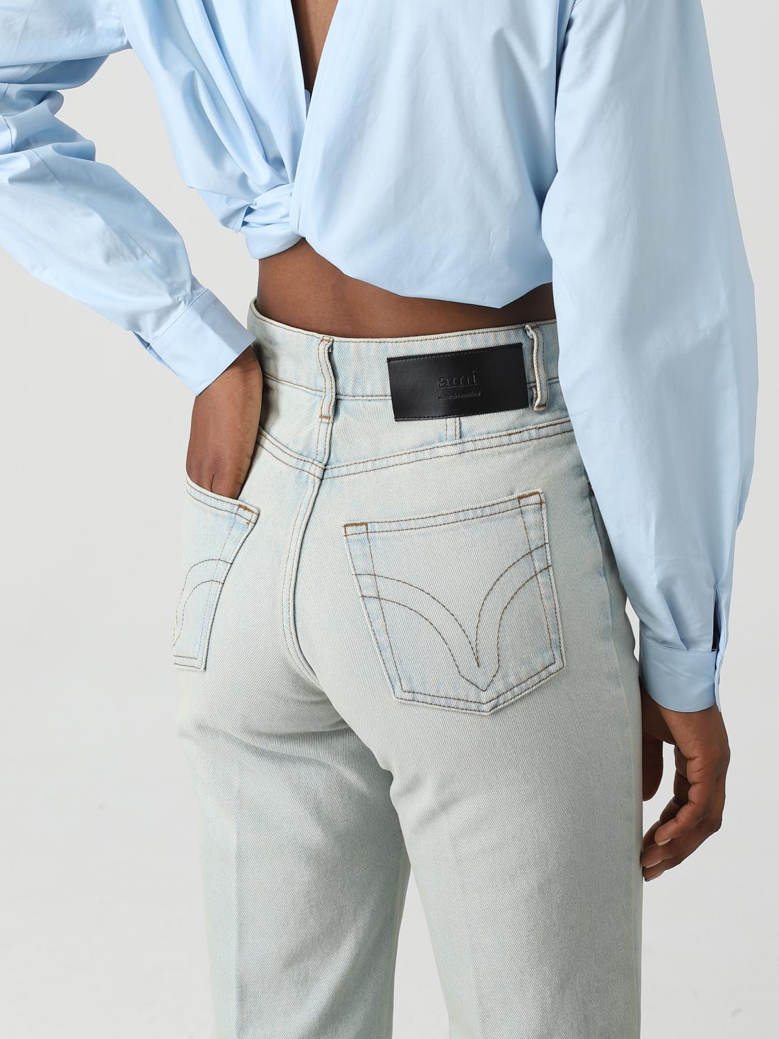 AMI PARIS: Jeans woman - Blue | Ami Paris jeans FTR420DE0002
