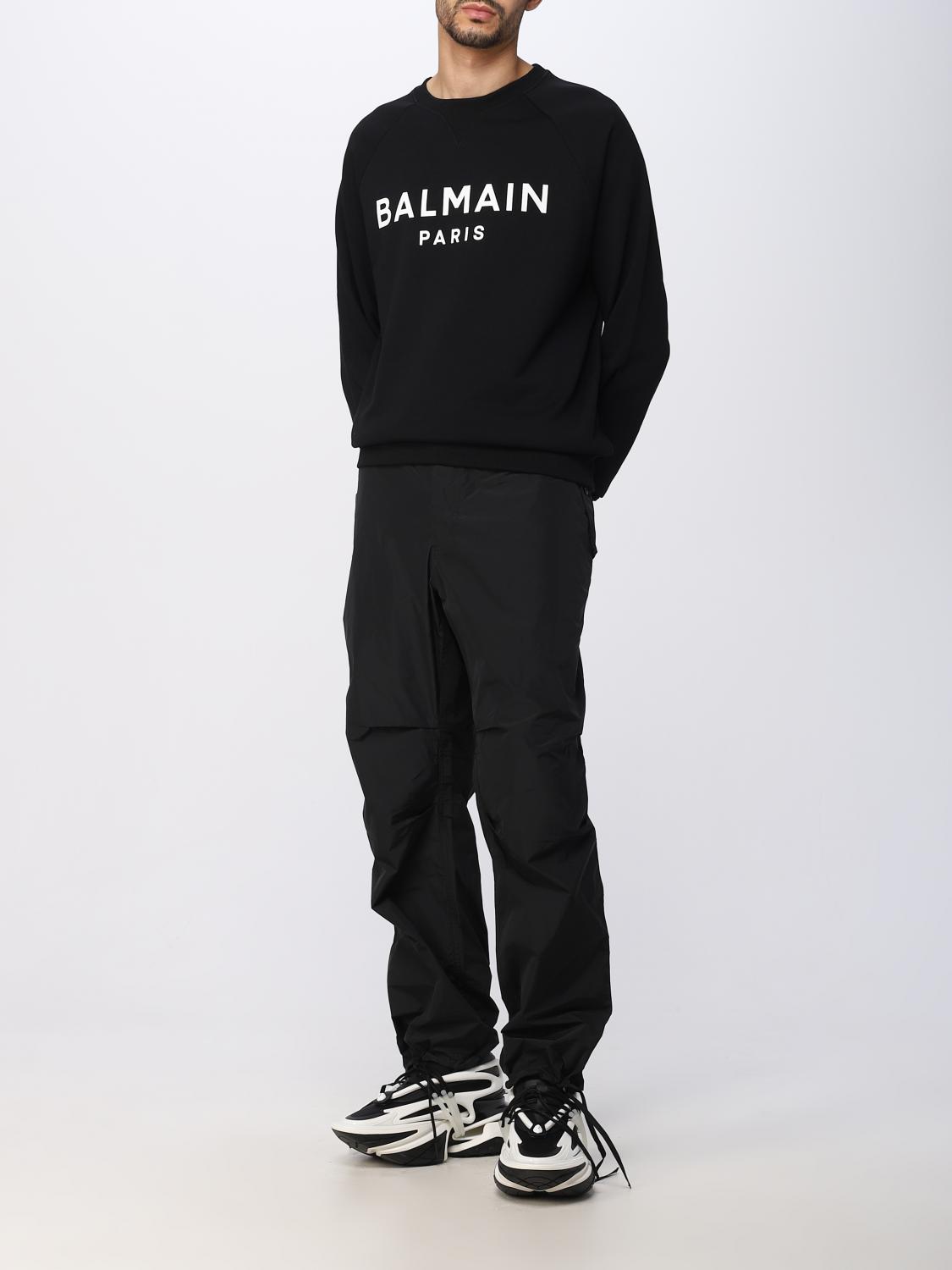 BALMAIN SWEATSHIRT: Balmain sweatshirt in cotton, Black - Img 2