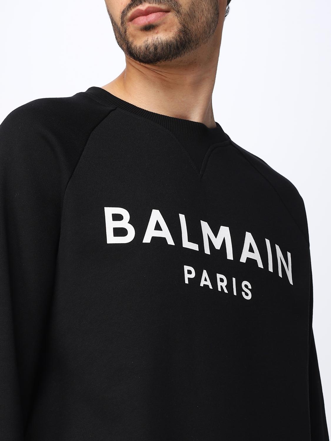 BALMAIN SWEATSHIRT: Balmain sweatshirt in cotton, Black - Img 5
