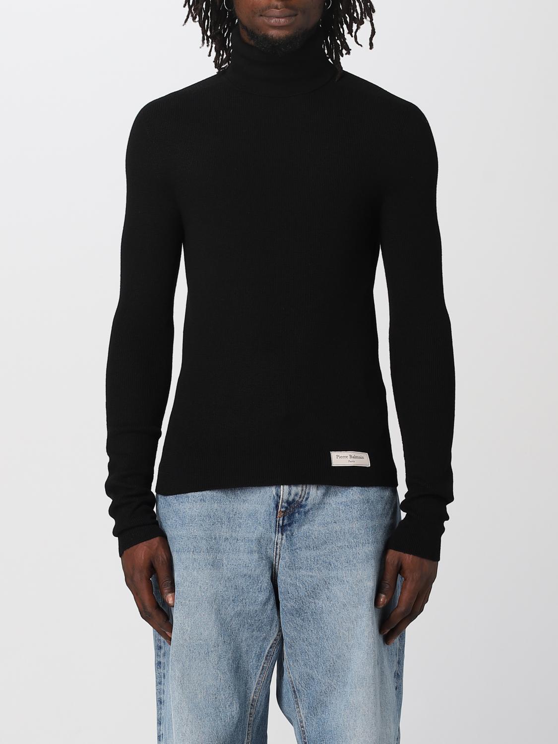 BALMAIN 毛衣: 毛衣 男士 Balmain, 黑色 - Img 1