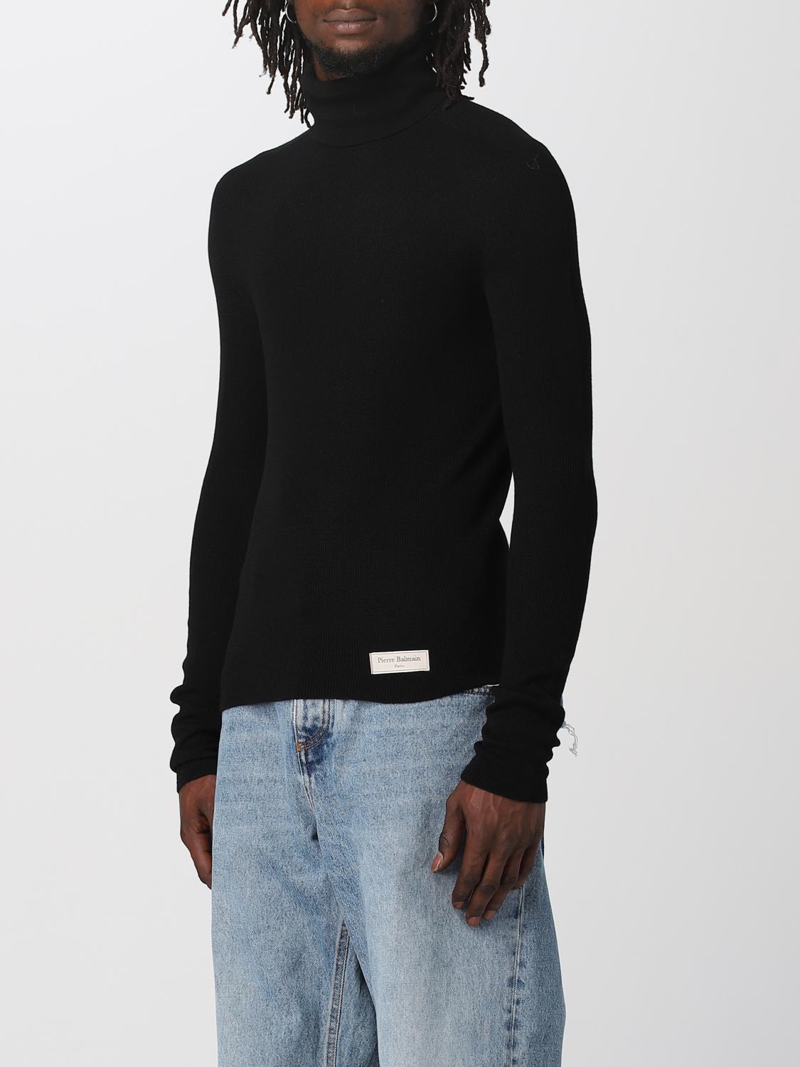 BALMAIN 毛衣: 毛衣 男士 Balmain, 黑色 - Img 4