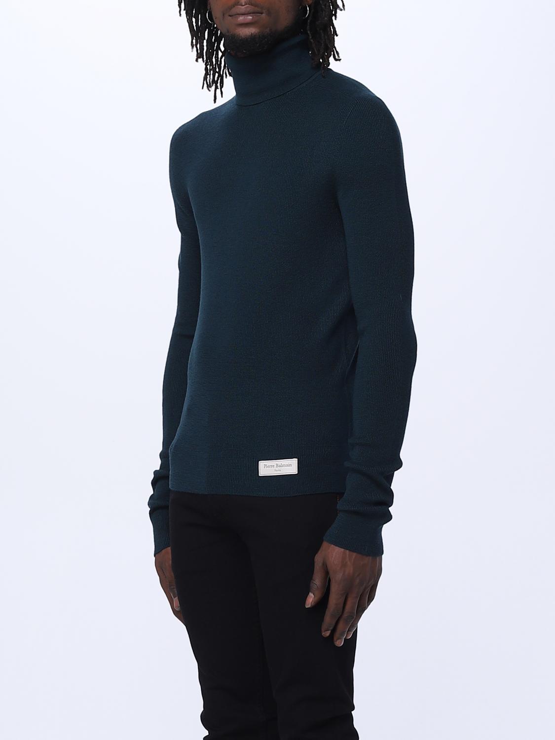 BALMAIN PULLOVER: Pullover herren Balmain, Grün - Img 4