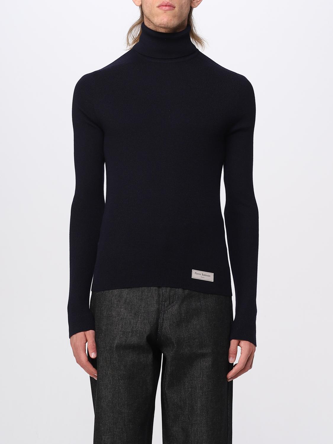 BALMAIN PULLOVER: Pullover herren Balmain, Marine - Img 1