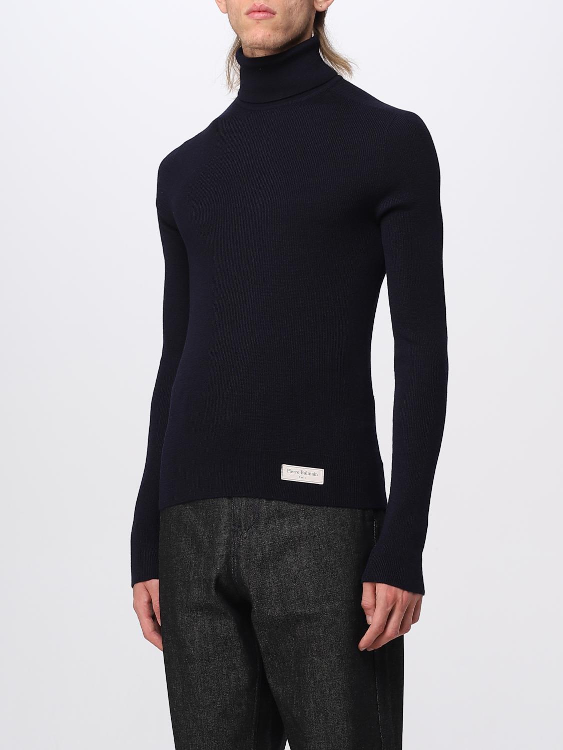 BALMAIN PULLOVER: Pullover herren Balmain, Marine - Img 4