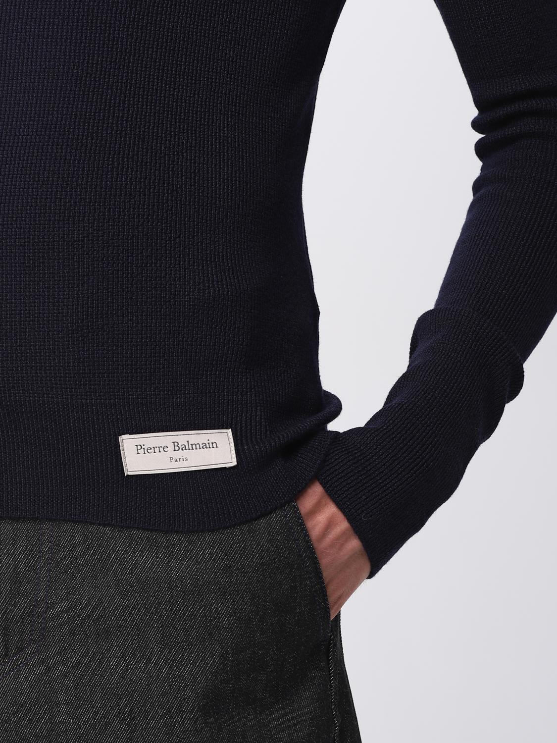 BALMAIN PULLOVER: Pullover herren Balmain, Marine - Img 5
