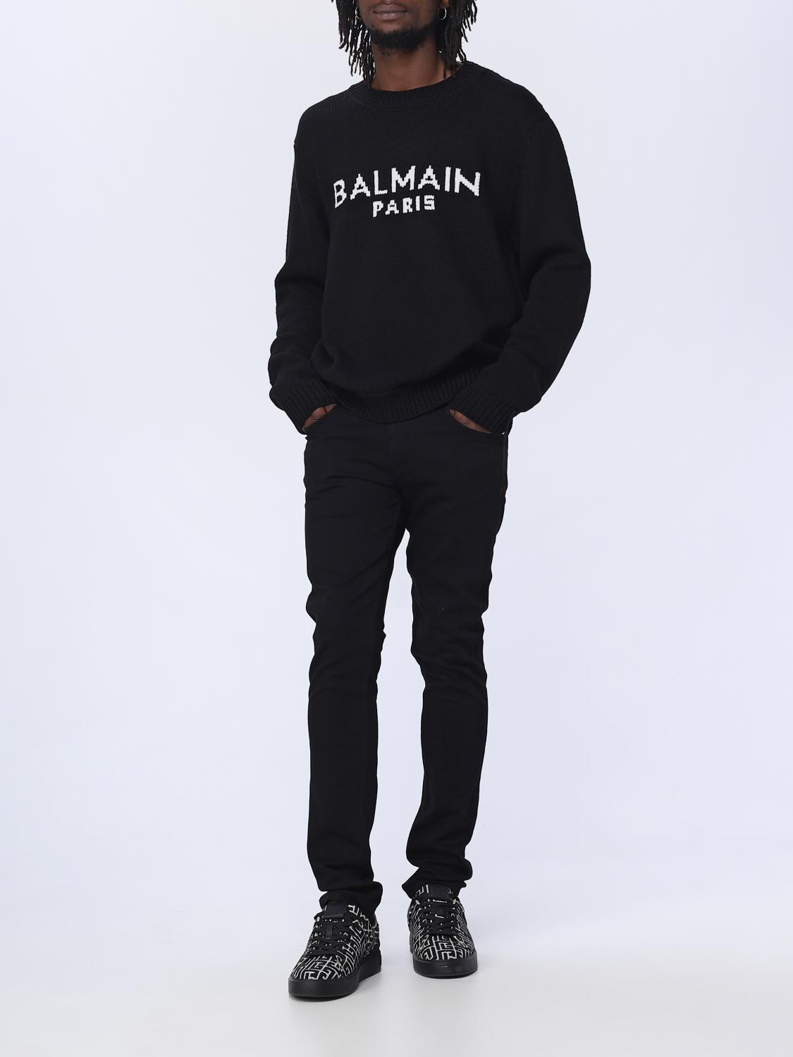 BALMAIN PULLOVER: Pullover herren Balmain, Schwarz - Img 2