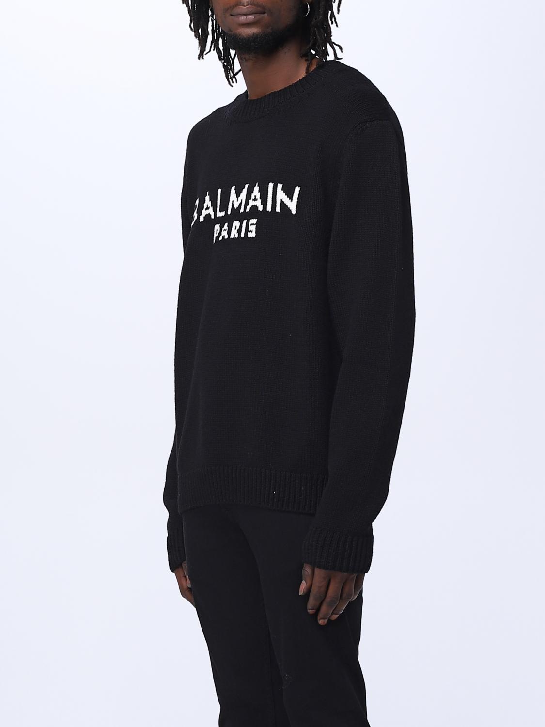 BALMAIN PULLOVER: Pullover herren Balmain, Schwarz - Img 4